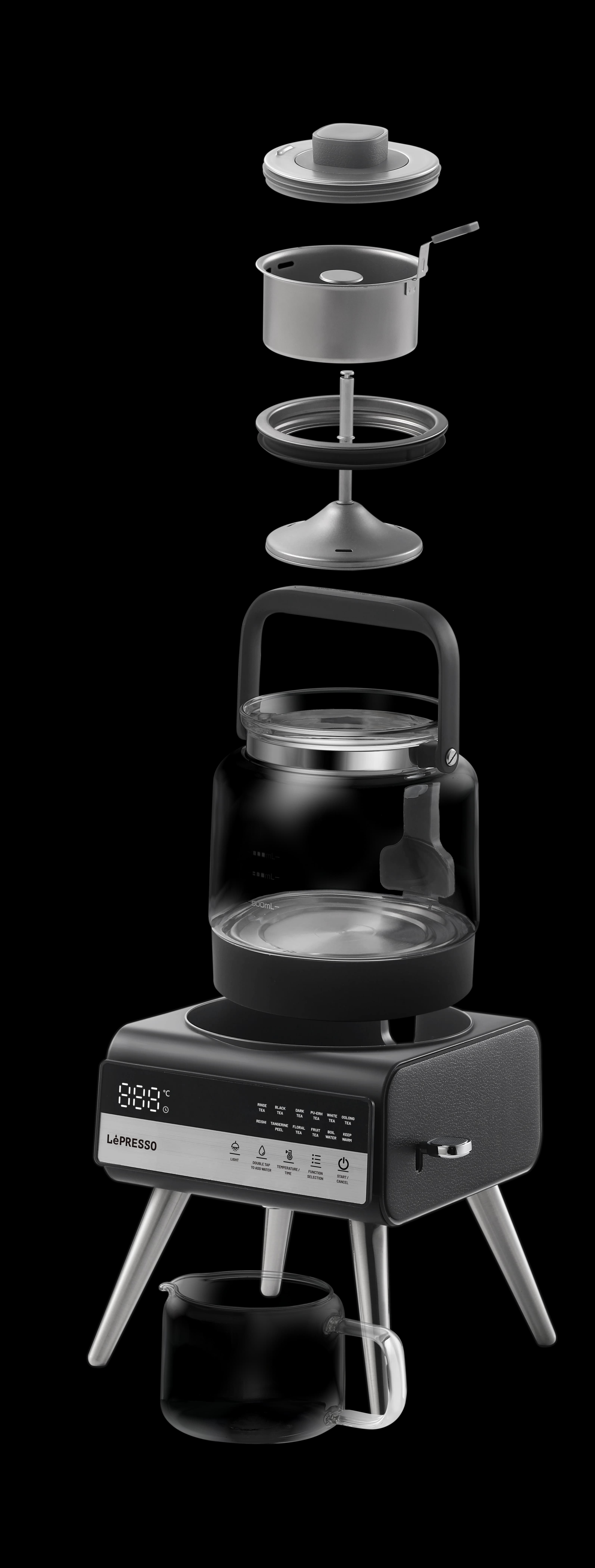 LePresso Tea Brewer Brewify LPCFFBTC0037BK - Digital Display, Black 4