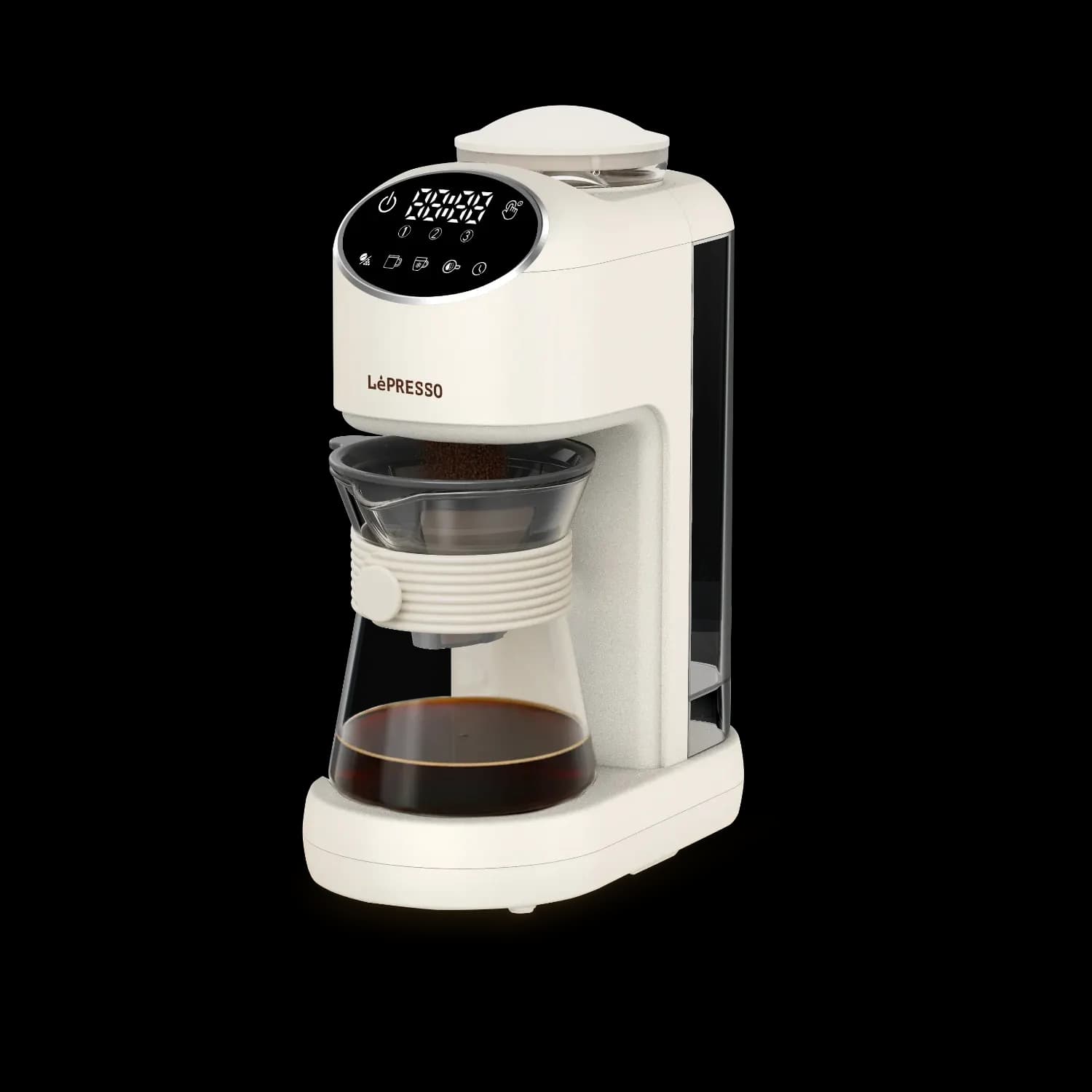 LePresso DRIP LAB Coffee Machine - Grind & Brew, Beige 1 LePresso DRIP LAB Coffee Machine - Grind & Brew, Beige 1