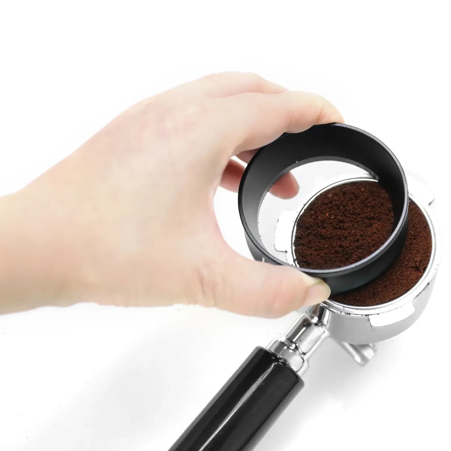 LePresso Coffee Dosing Ring - 58mm Magnetic, Black 5