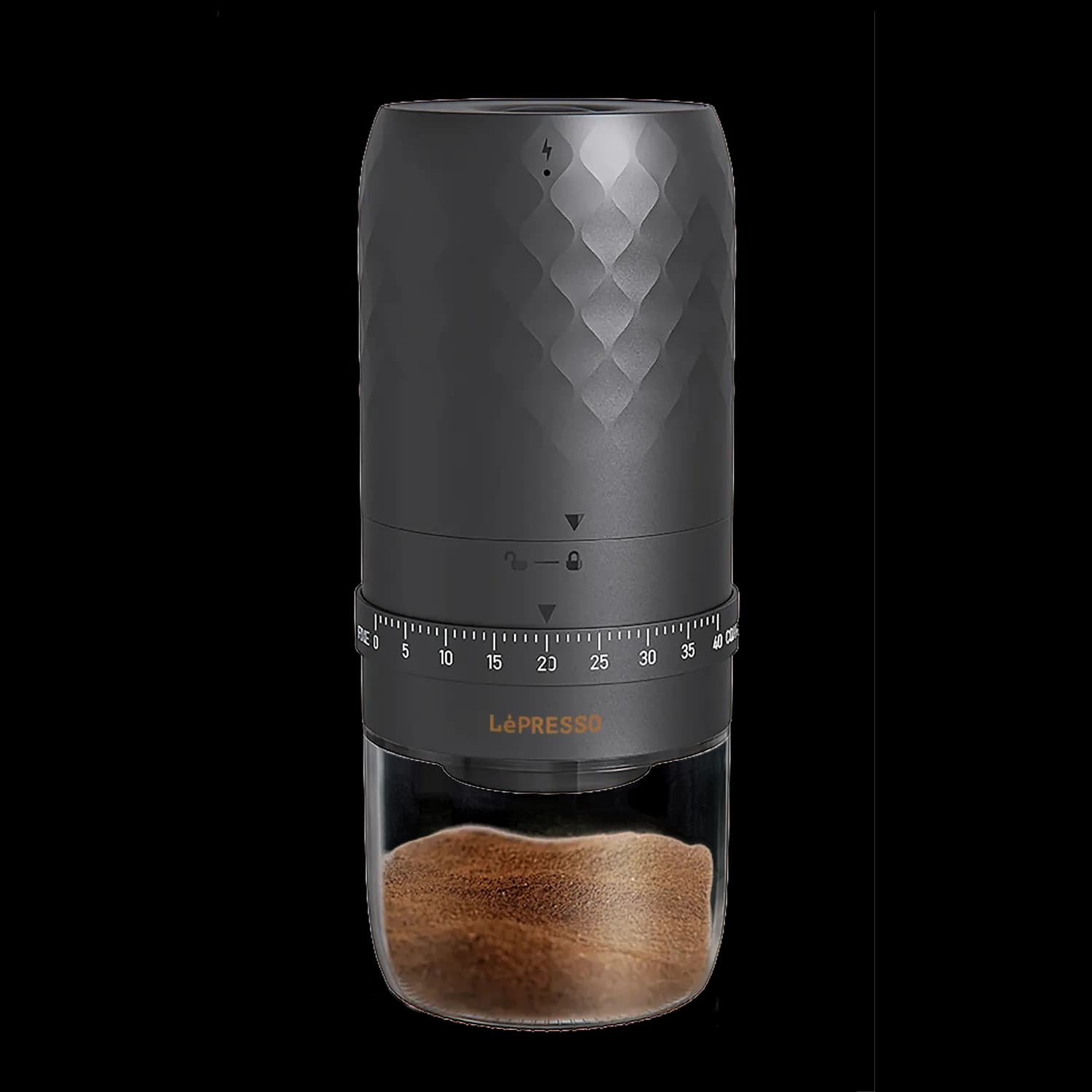 Lepresso Coffee Grinder Grindamico - Rechargeable, Black 1 Lepresso Coffee Grinder Grindamico - Rechargeable, Black 1