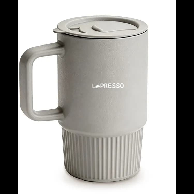 LePresso Porcelain Suction Cup LPCFFGSC0054BK - 400ml, Black — Grey 1