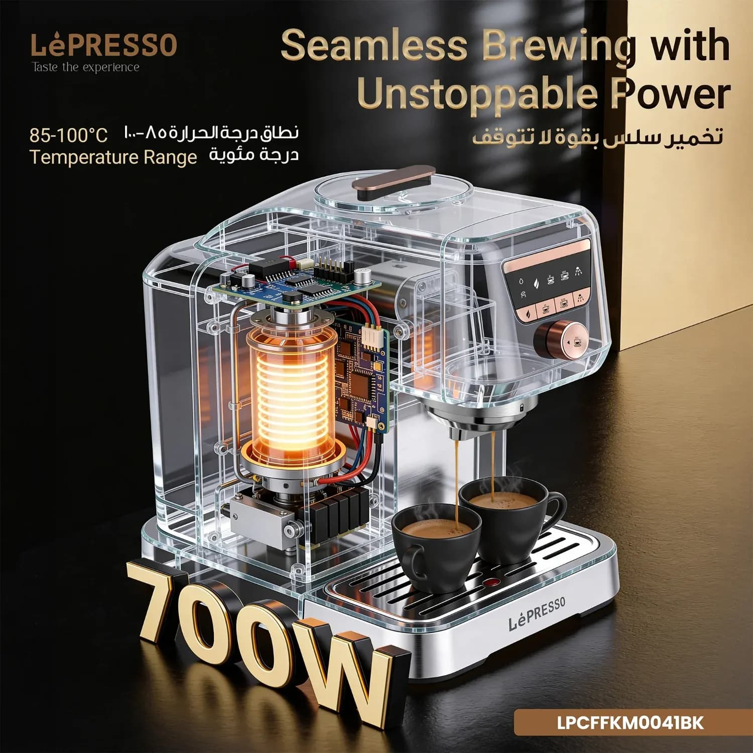 Lepresso Turkish Coffee Maker KAVEMYSTIQUE - Automatic, Black 3