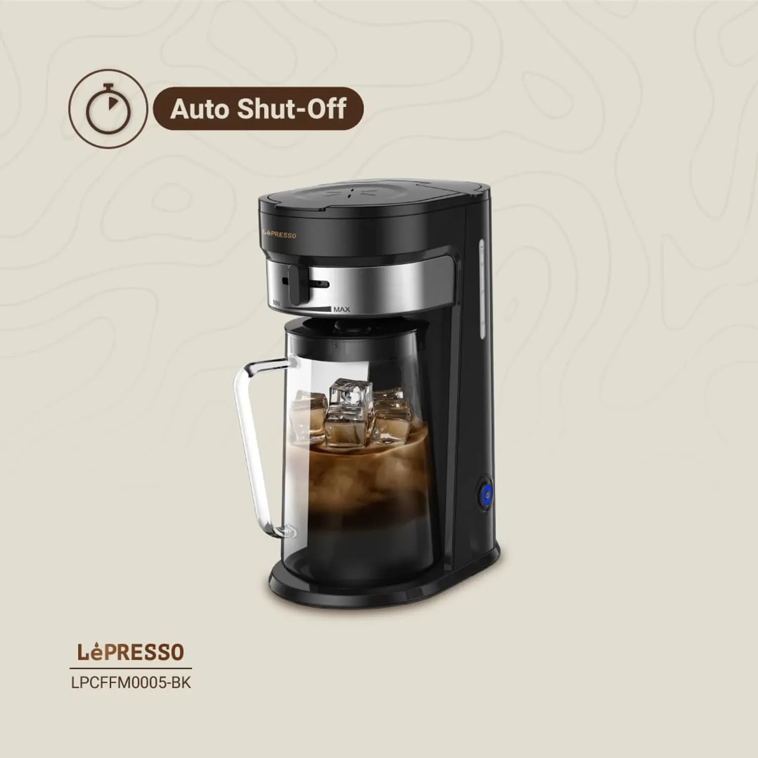 LePresso Cold Brew Coffee Maker - 2.5L, Adjustable Strength, Black 5