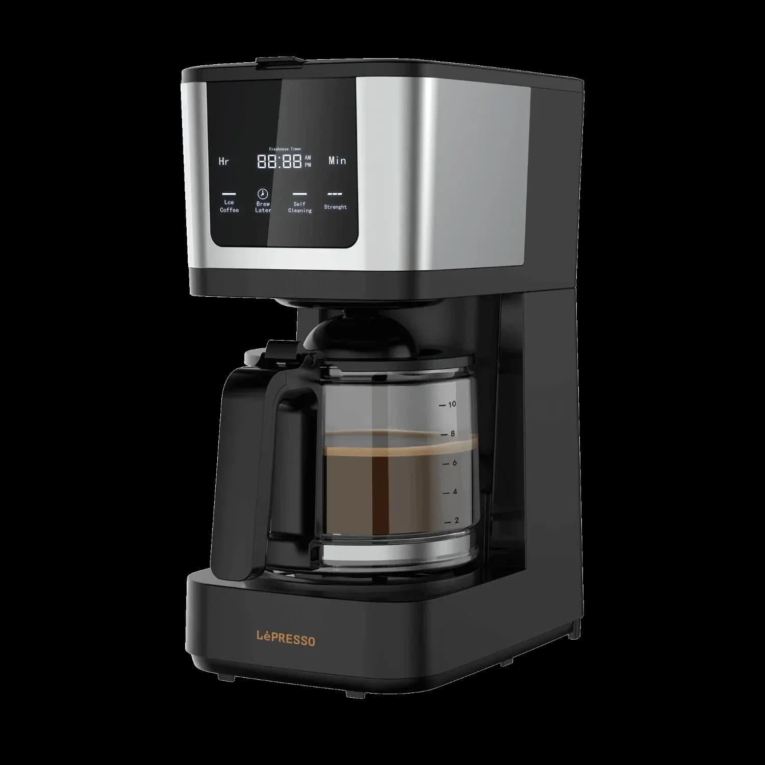 LePresso Coffee Maker - 10-Cup, Touch Display, Black 1 LePresso Coffee Maker - 10-Cup, Touch Display, Black 1