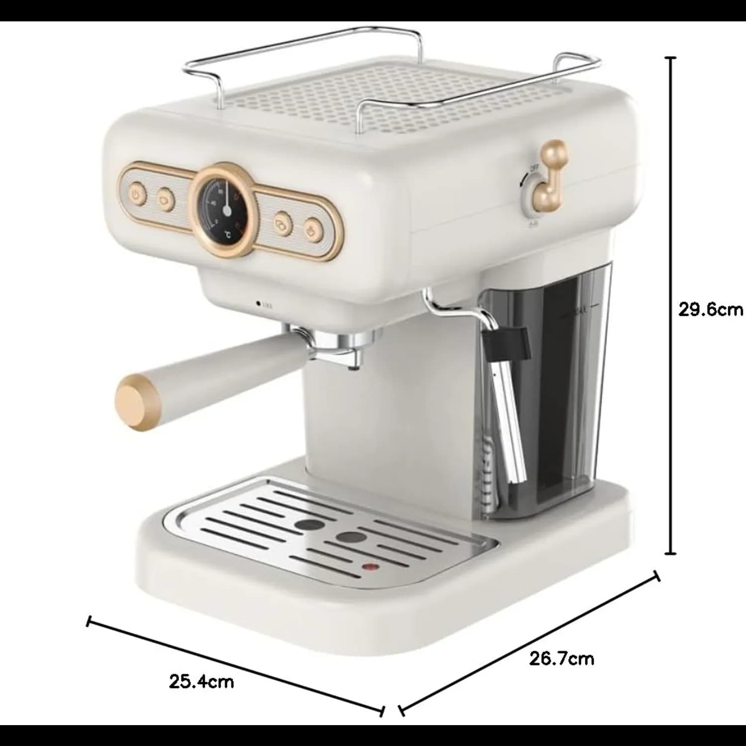 LePresso Espresso Machine - 15 Bar, 1.2L, White 3