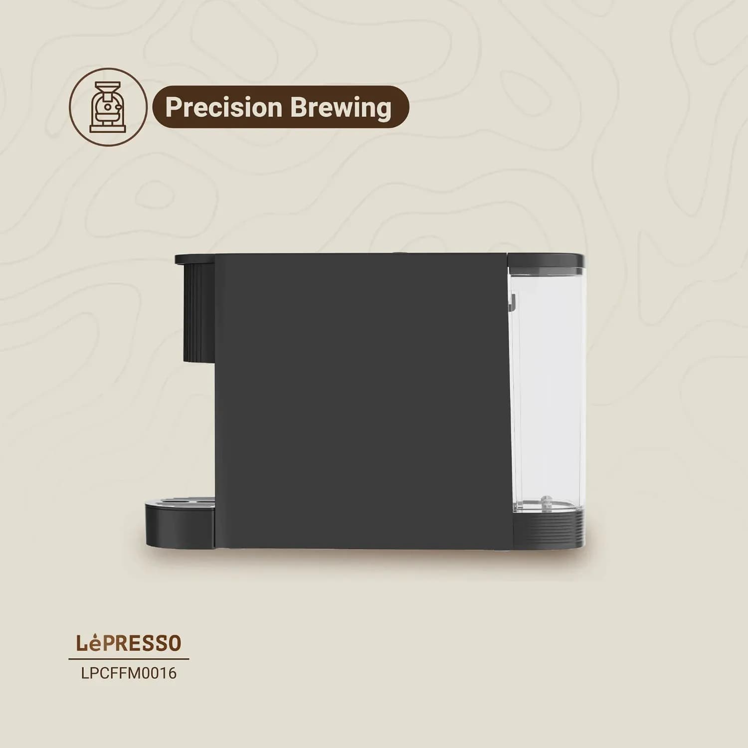 LePresso Coffee Machine - 20Bar Pump, 500mL, Black 3