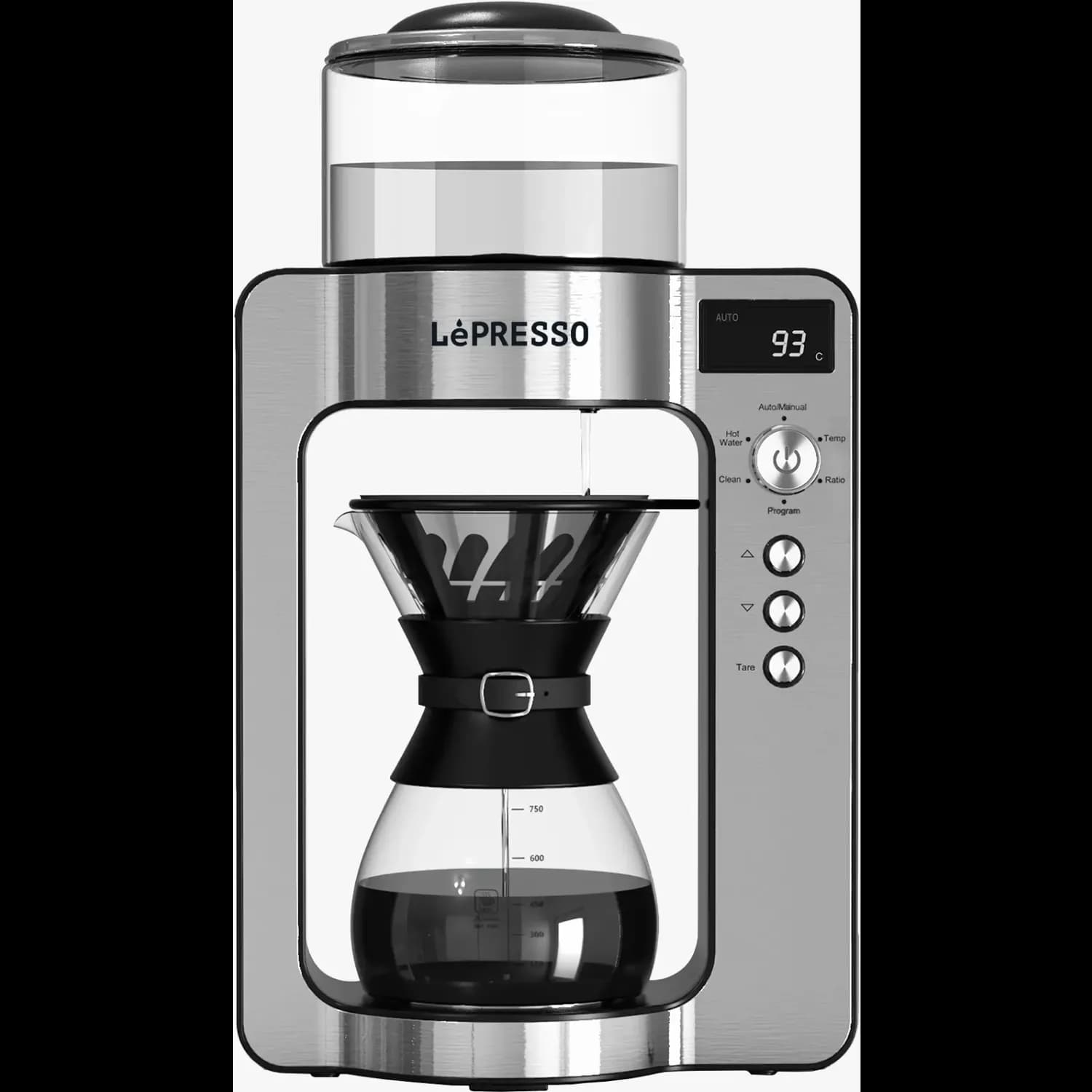 LePresso Automatic Pour Over Brewer - 1L Tank, Silver 3