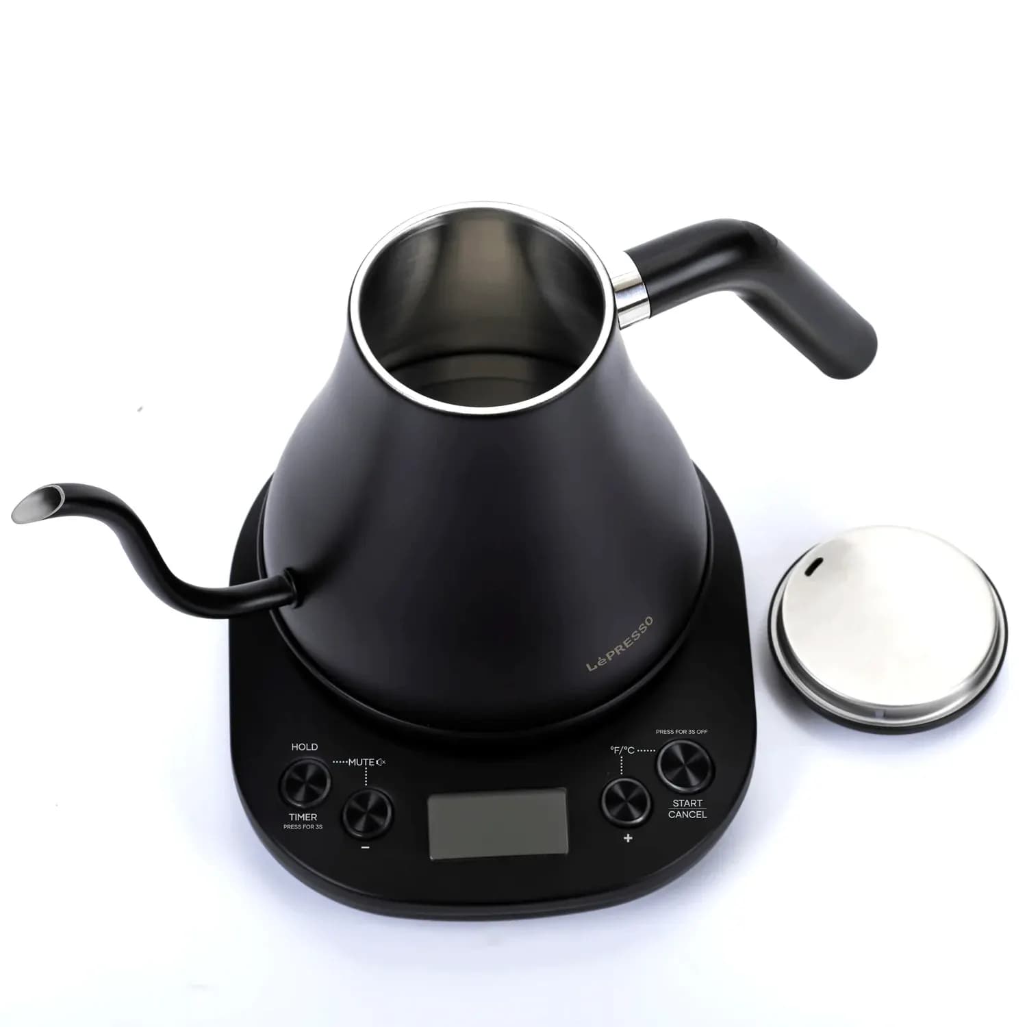 LePresso Electric Gooseneck Kettle - Temp Control, Black 3