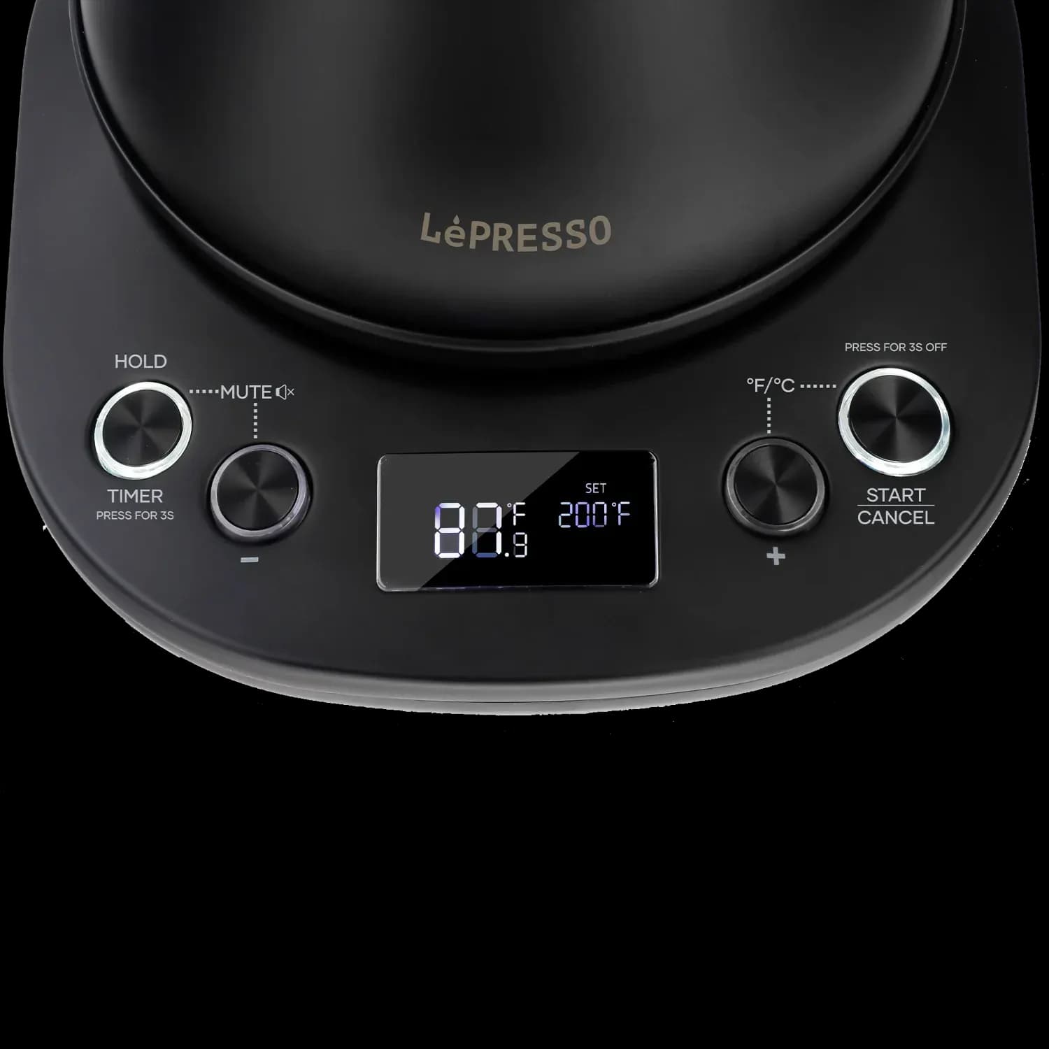 LePresso Electric Gooseneck Kettle - Temp Control, Black 5