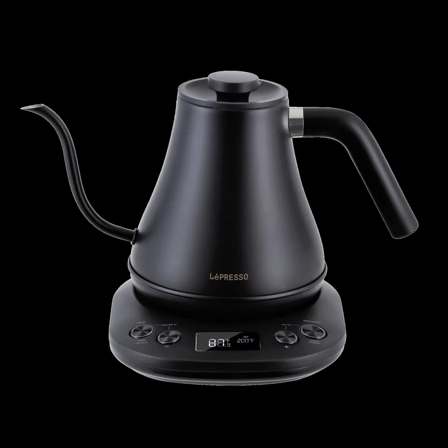 LePresso Electric Gooseneck Kettle - Temp Control, Black 1 LePresso Electric Gooseneck Kettle - Temp Control, Black 1