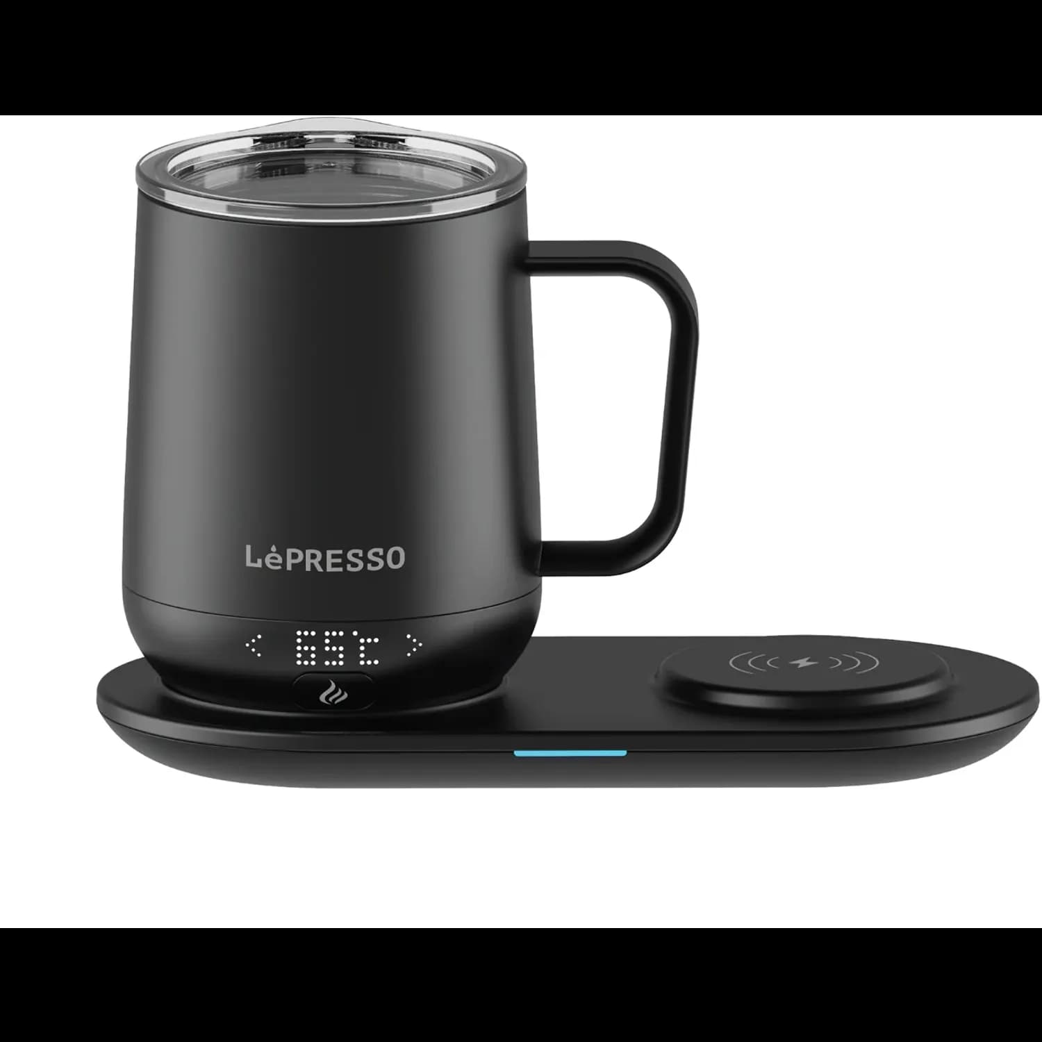 LePresso Smart Heating Mug - 355mL, Wireless Charging, Touch Display 1