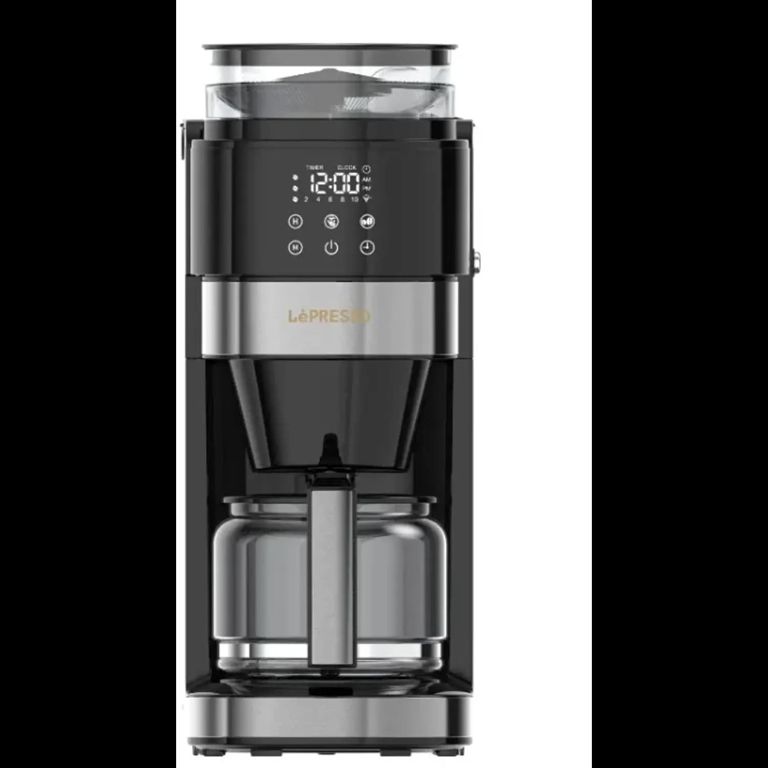 LePresso Coffee Maker - Burr Grinder, 1.35L, Black 2