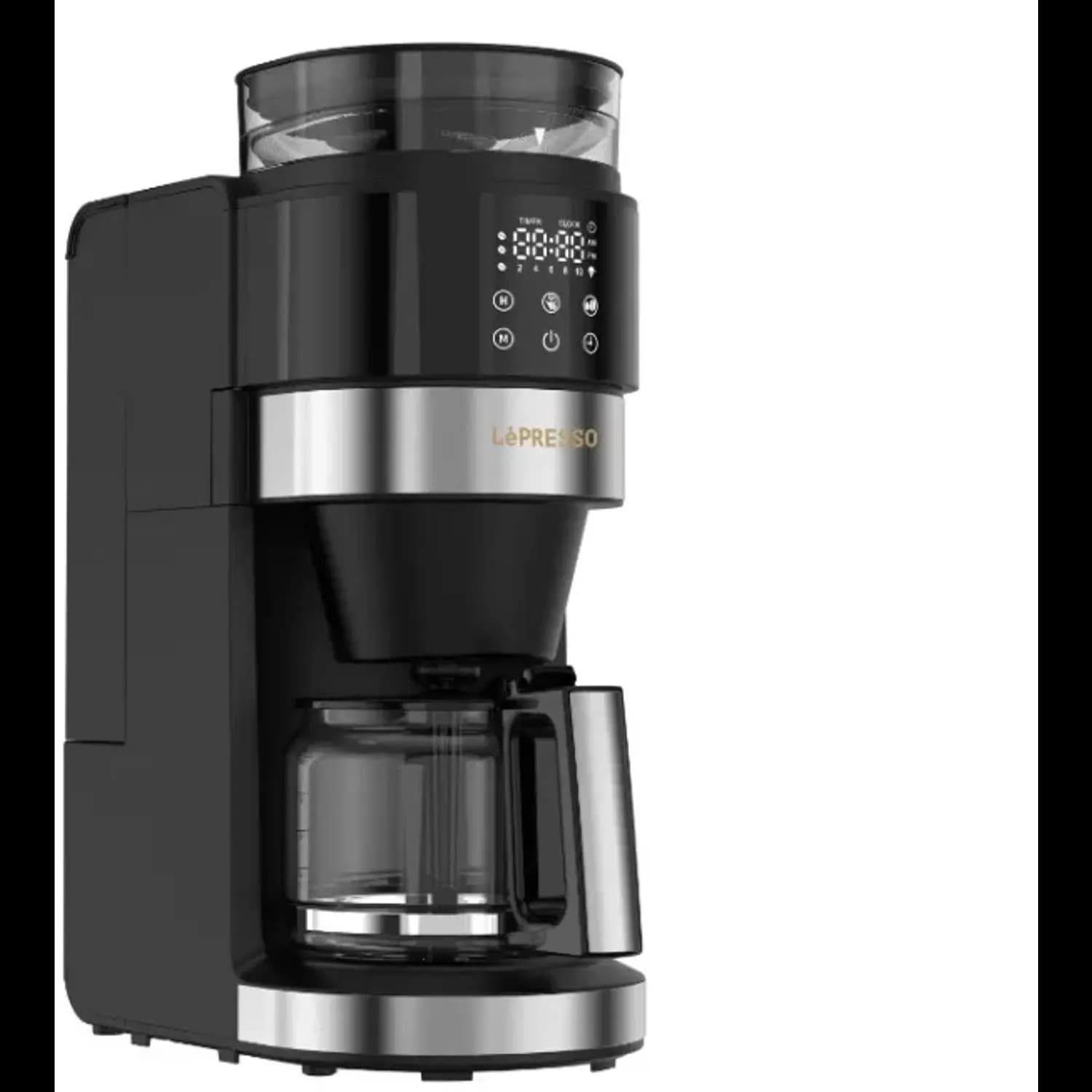 LePresso Coffee Maker - Burr Grinder, 1.35L, Black 4