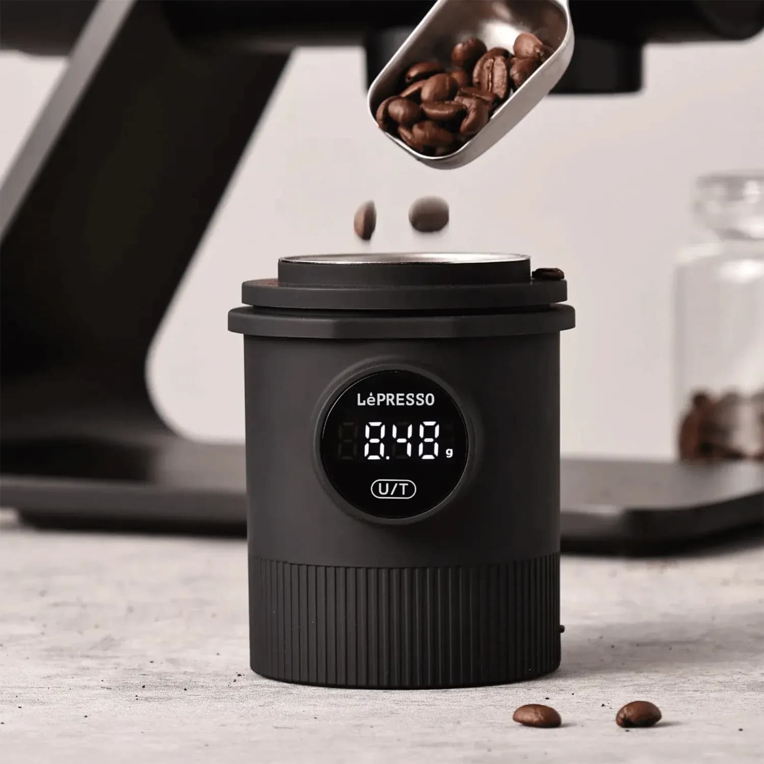 LePresso Dosing Cup - Digital Scale, 0.01g Precision, Black 2