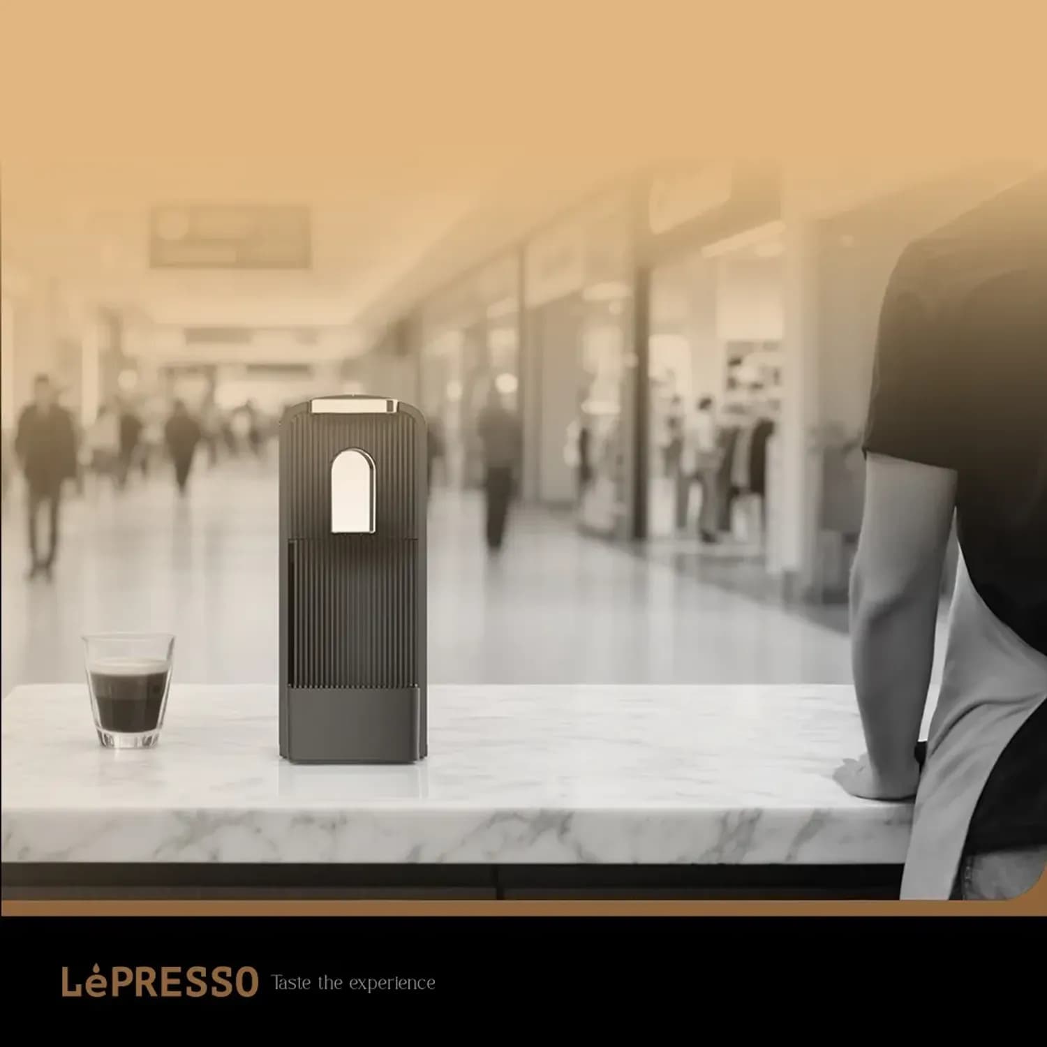 Lepresso Espresso Machine Baristo - Nespresso Compatible, White — Black 5