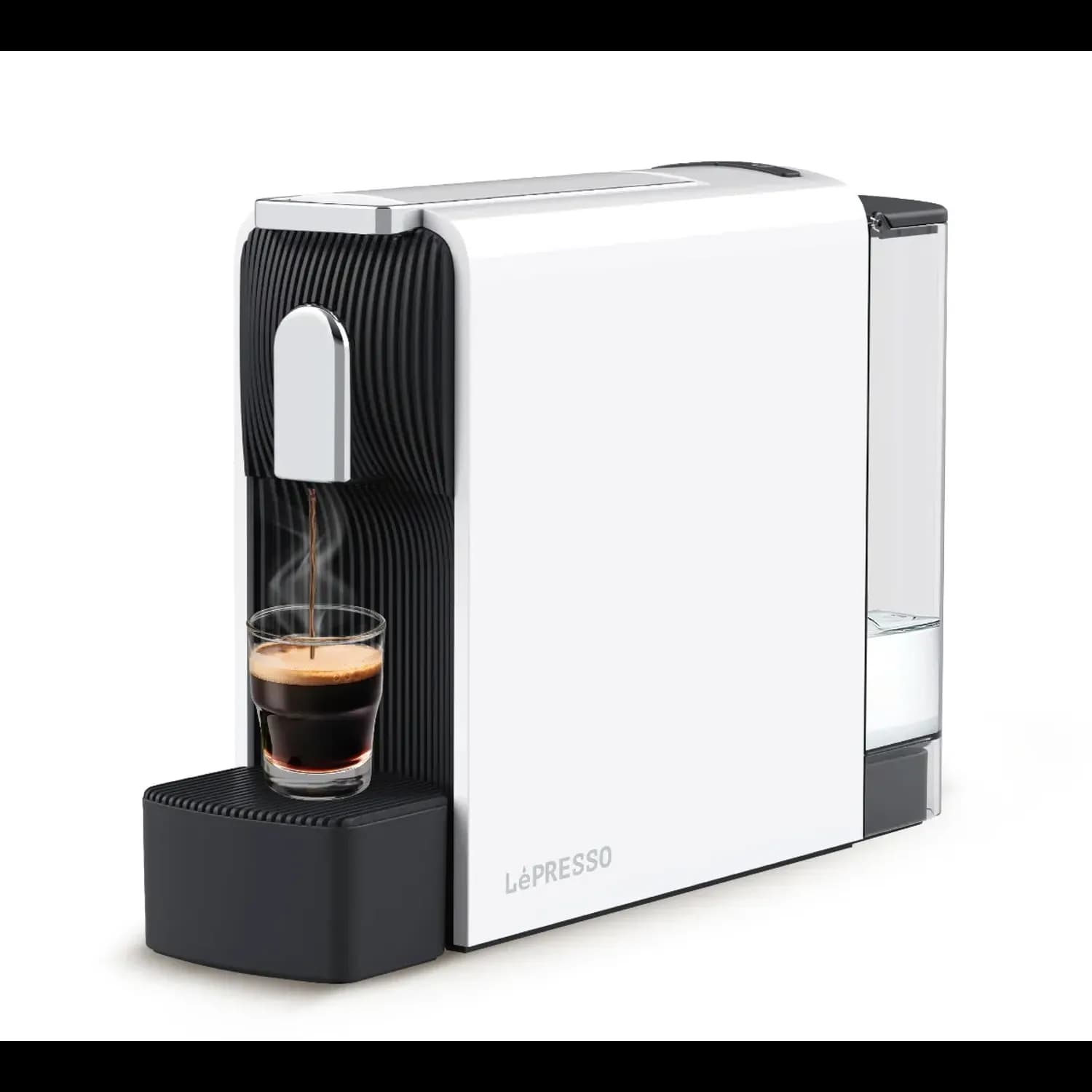 Lepresso Espresso Machine Baristo - Nespresso Compatible, White — Black 2