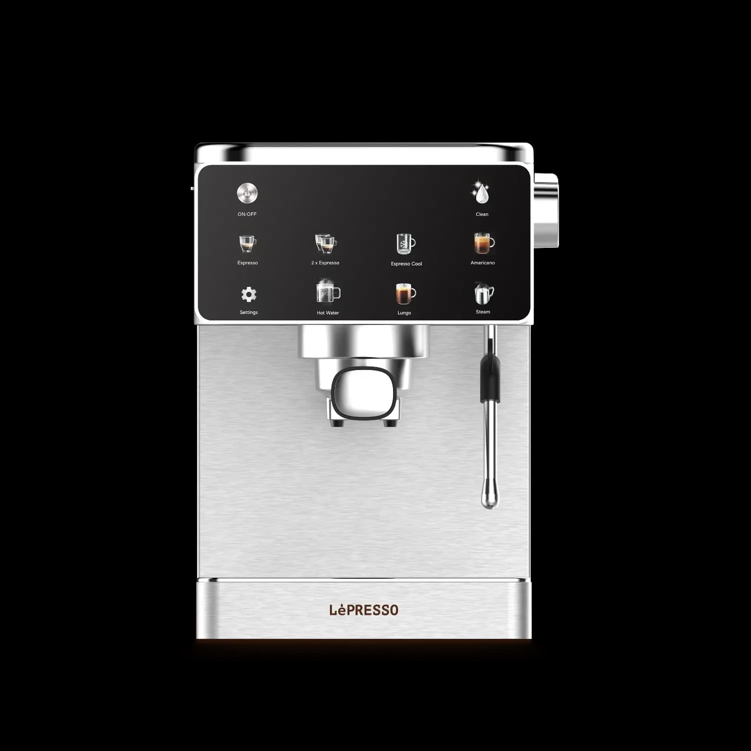 LePresso Espresso Machine - Steam Wand, Silver 1 LePresso Espresso Machine - Steam Wand, Silver 1