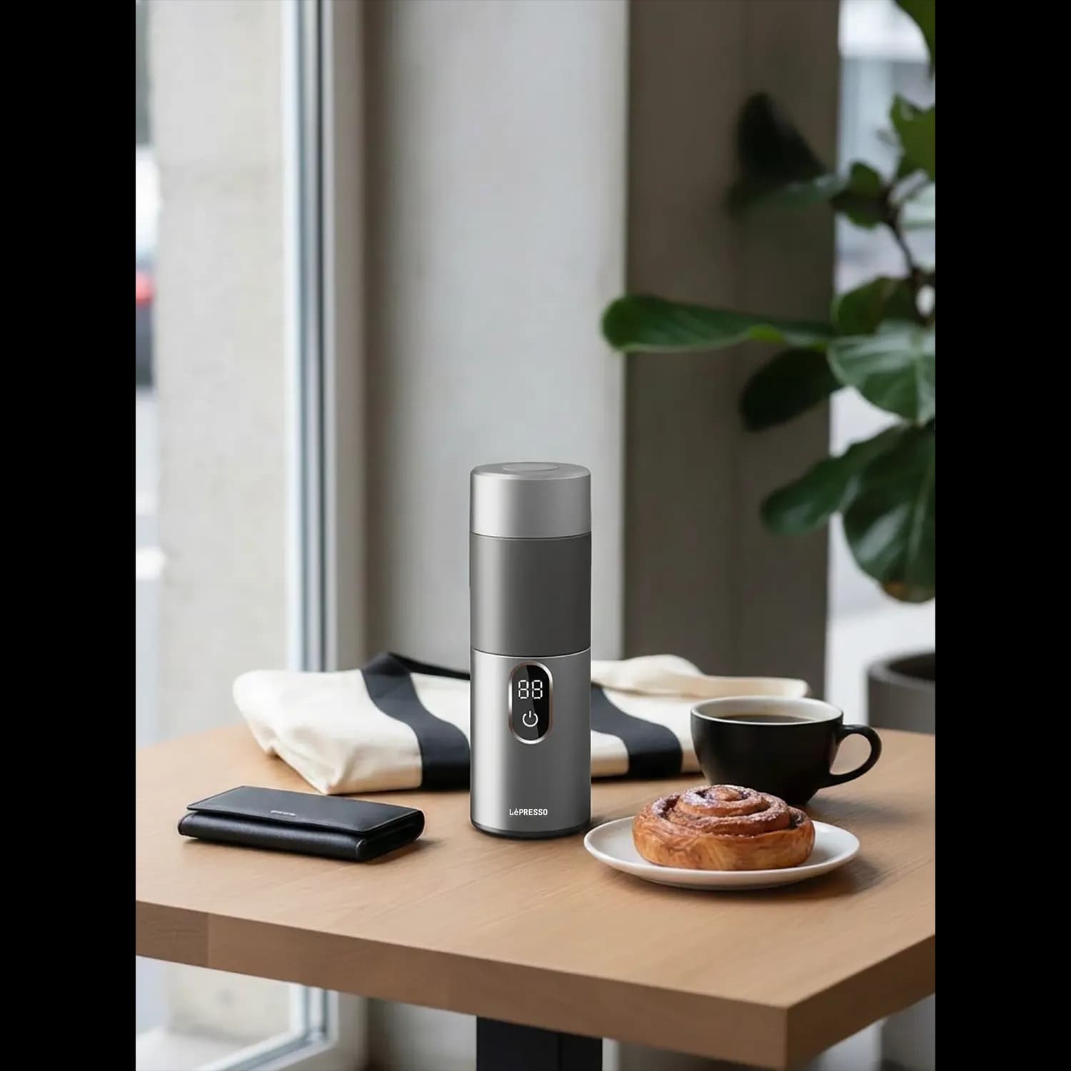 Lepresso MokaRise Electric Moka Maker - Silver 3