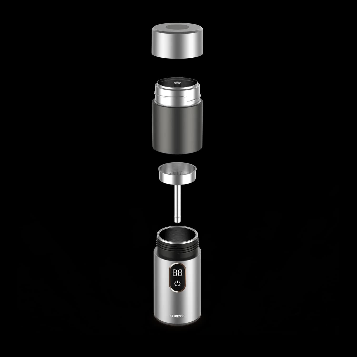 Lepresso MokaRise Electric Moka Maker - Silver 4