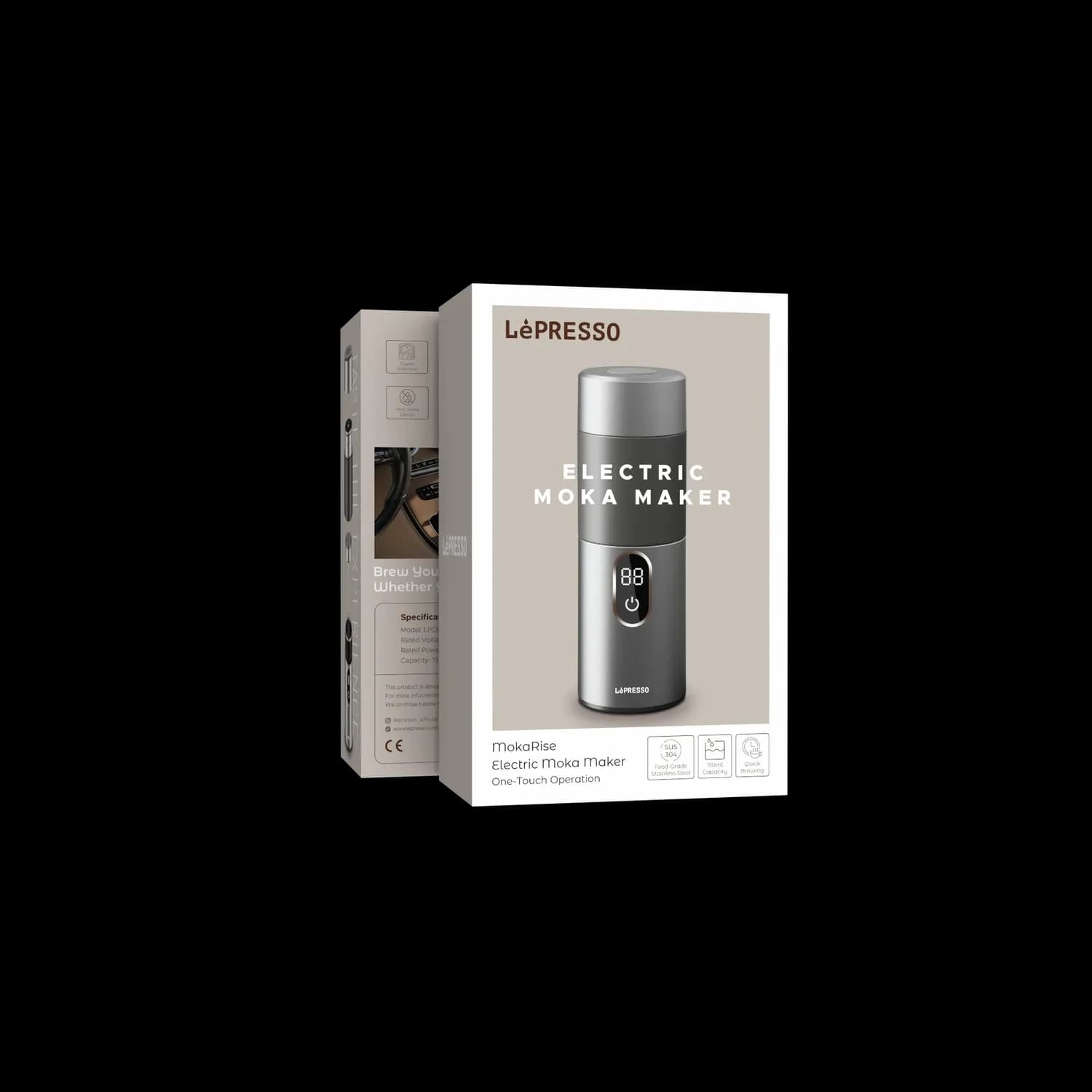 Lepresso MokaRise Electric Moka Maker - Silver 5