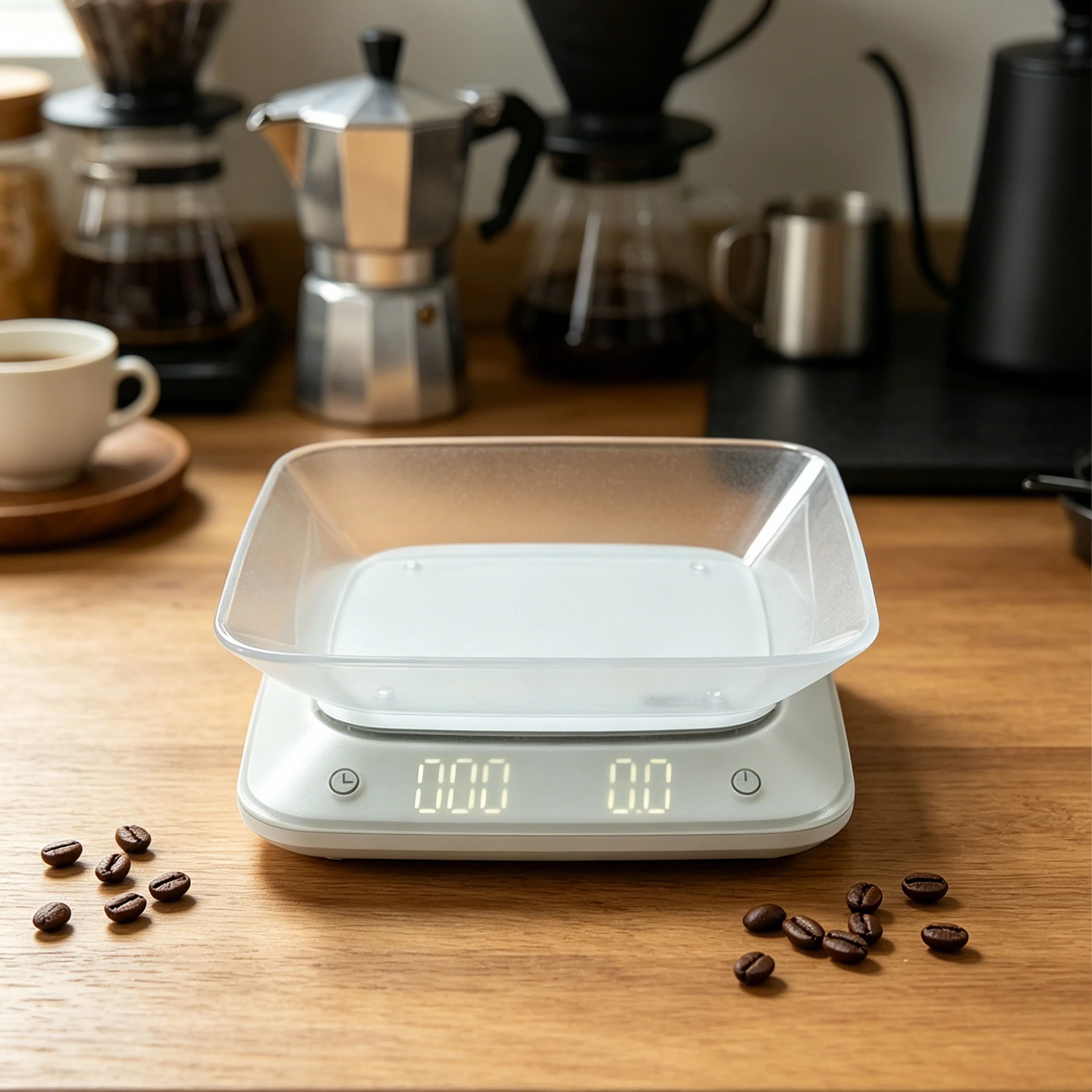 LePresso Orino Coffee Scale, 0.1g Precision, LPCFFPCS0052WH -  White 4