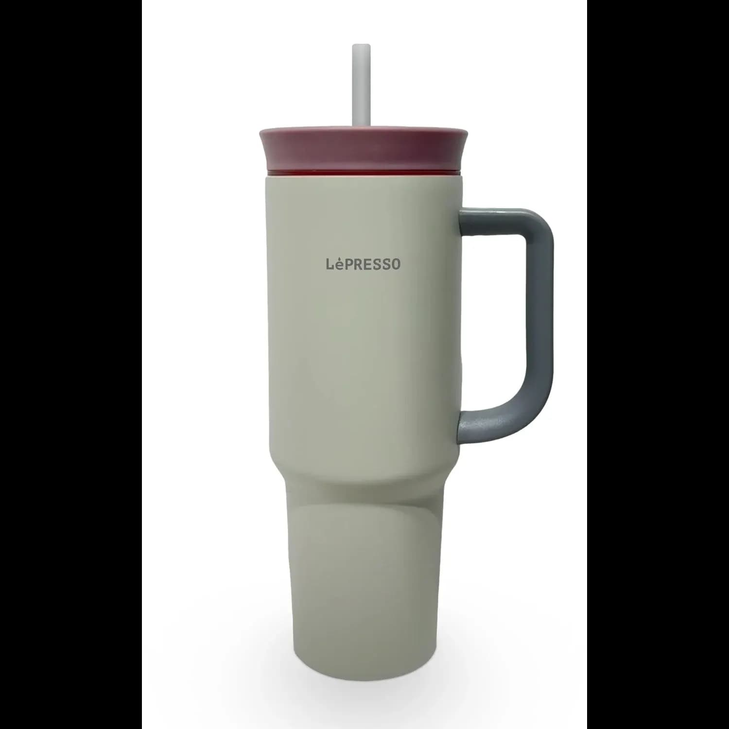 LePresso Tumbler QuirkSip - 1200ml Double Wall Vacuum, Beige — Blue 2