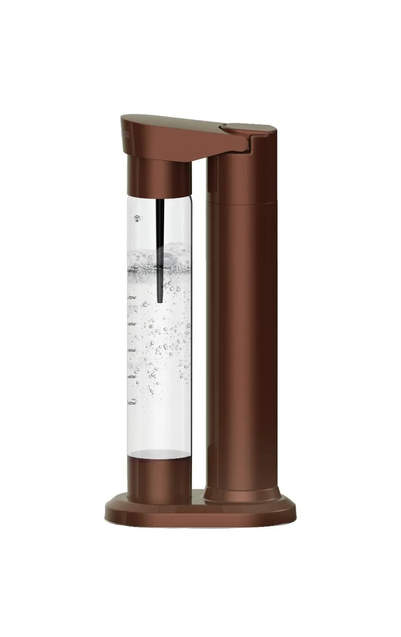 Lepresso Fizznest Sparkling Water Machine - Silver - Brown 3