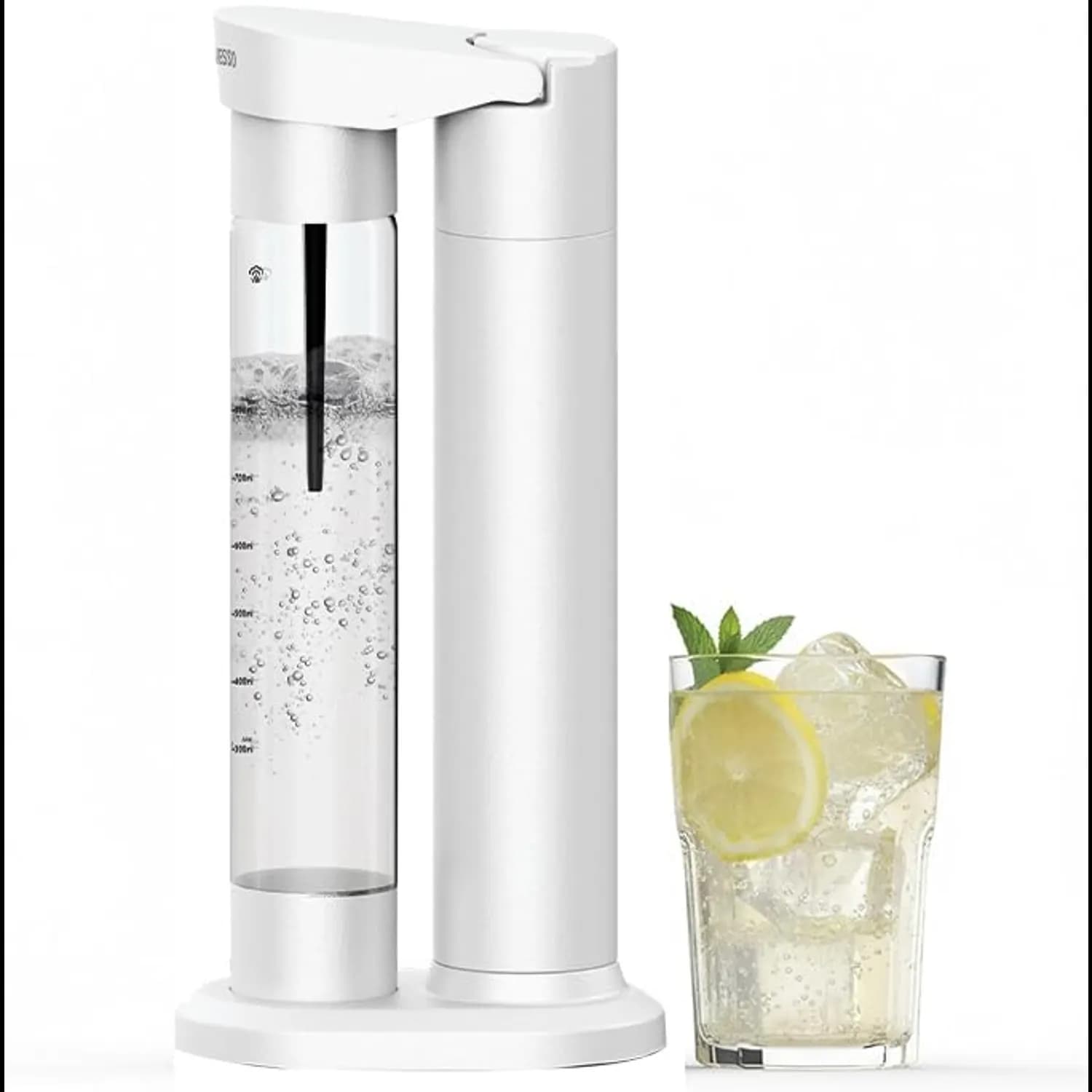 LePresso Sparkling Water Maker - Dual-Release System, White — White 1 LePresso Sparkling Water Maker - Dual-Release System, White — White 1