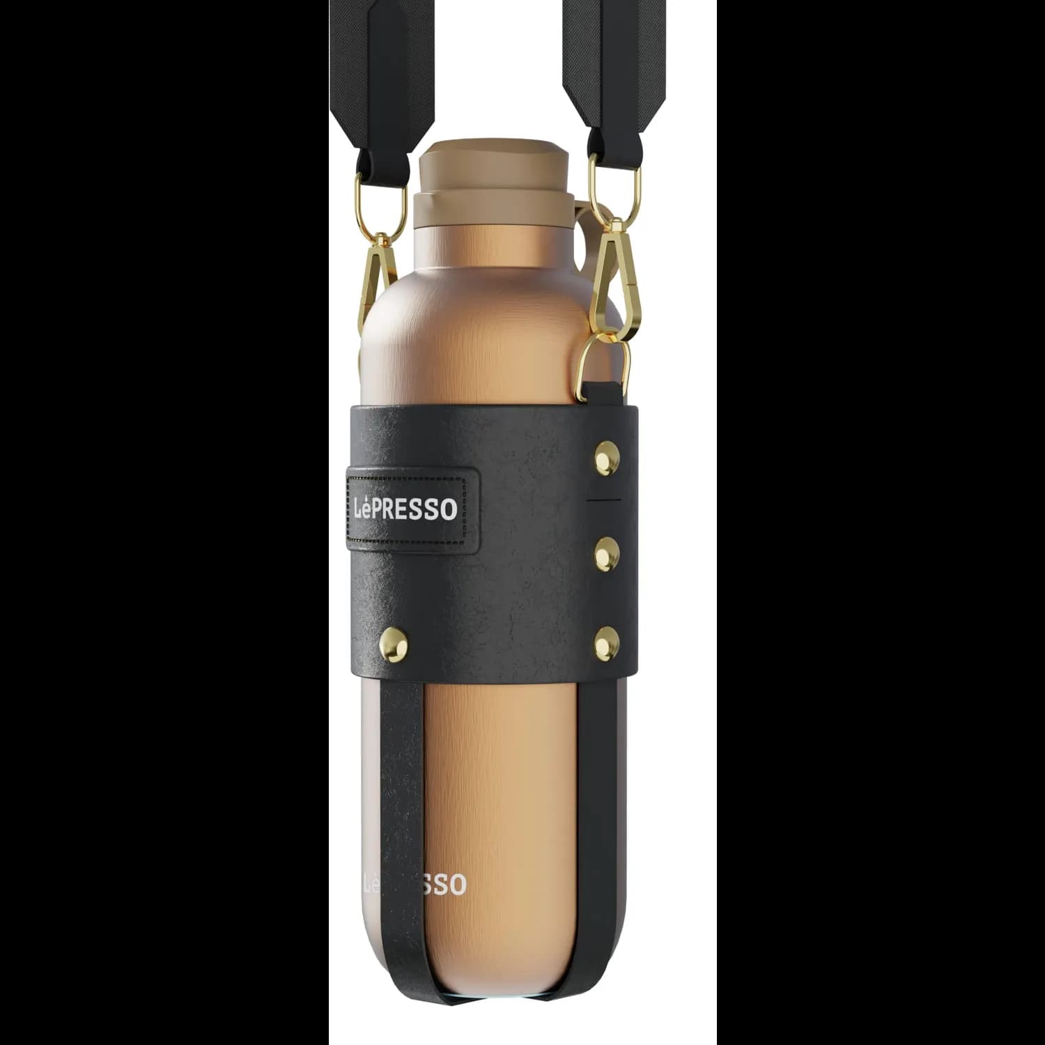 LePresso Thermos Bottle ThermaTrail - 650ml, Gold — Stainless Steel 5