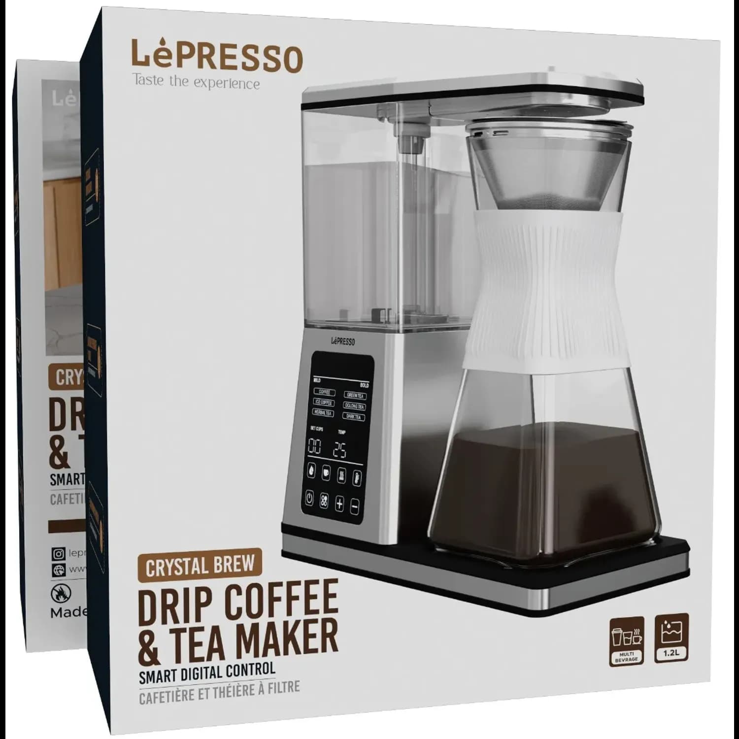 LePresso Drip Tea & Coffee Maker - 1.2L, Silver 3
