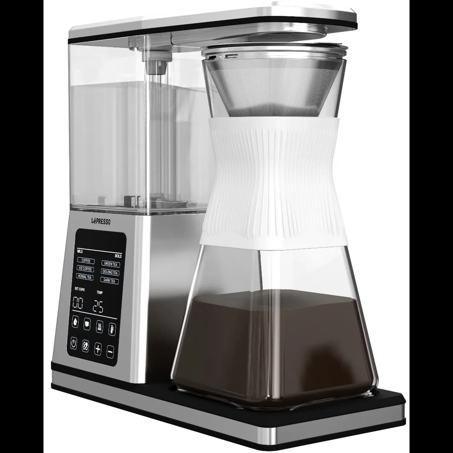 LePresso Drip Tea & Coffee Maker - 1.2L, Silver 1 LePresso Drip Tea & Coffee Maker - 1.2L, Silver 1