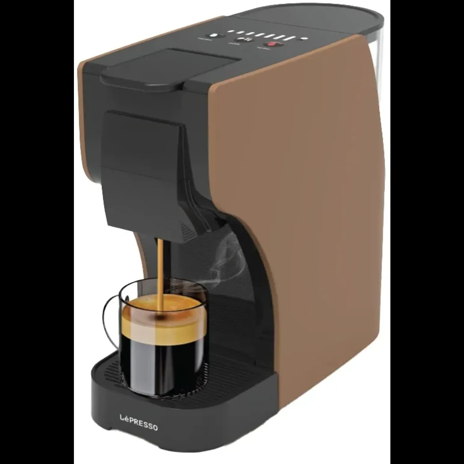 LePresso Coffee Machine - Multi-Capsule, Brown — Black 2