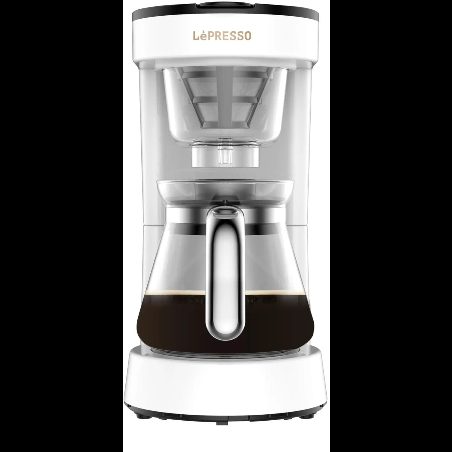 LePresso Drip Coffee Maker - 6-Cup, Programmable, White 3