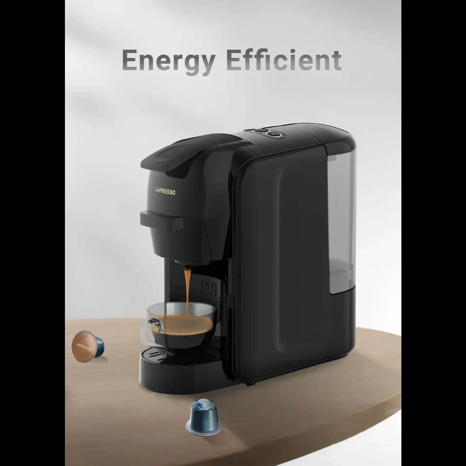 LePresso Coffee Maker LIETO - 3-in-1 Capsule, 19Bar, Black 5