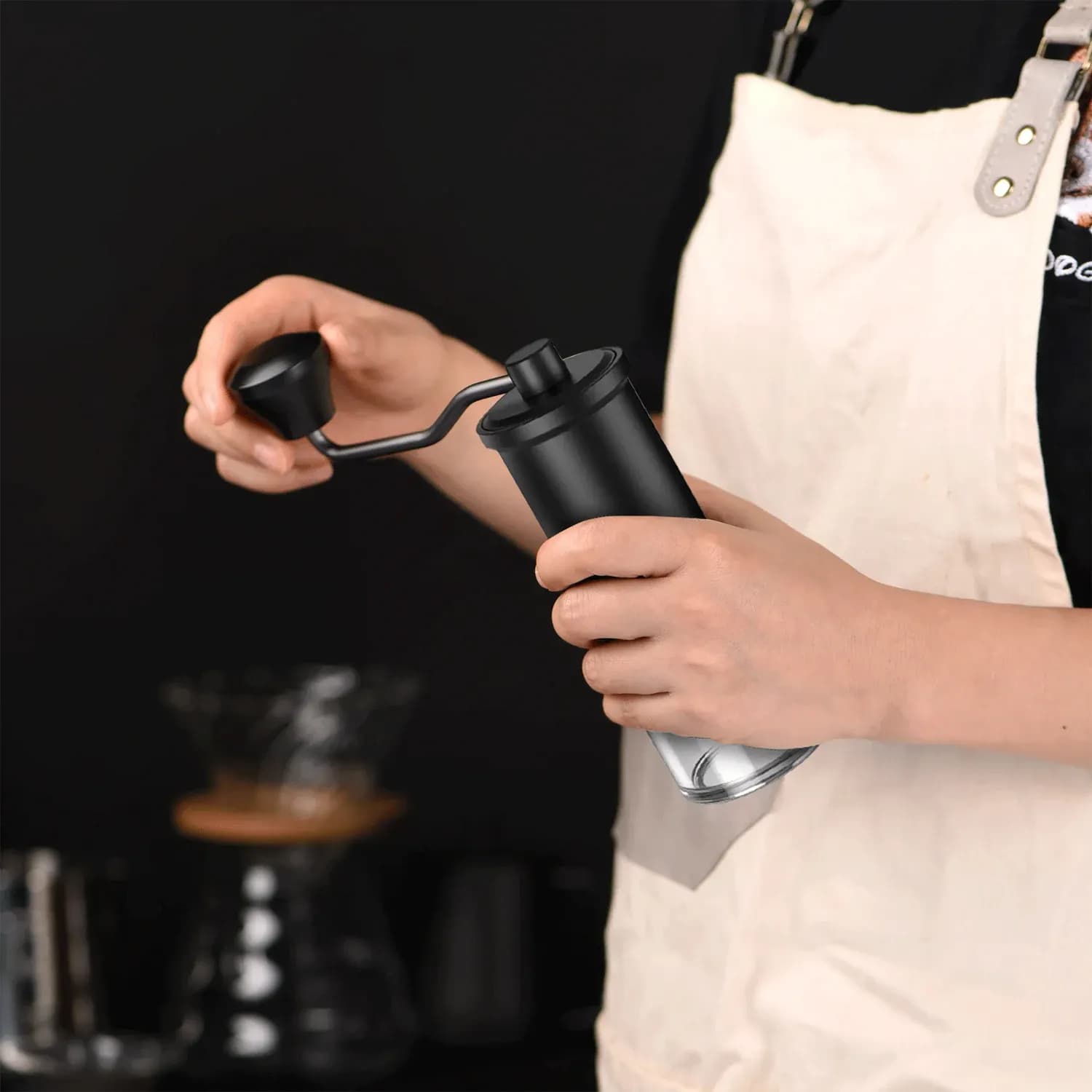 LePresso Burr Grinder - 35g Glass Container, Black 3