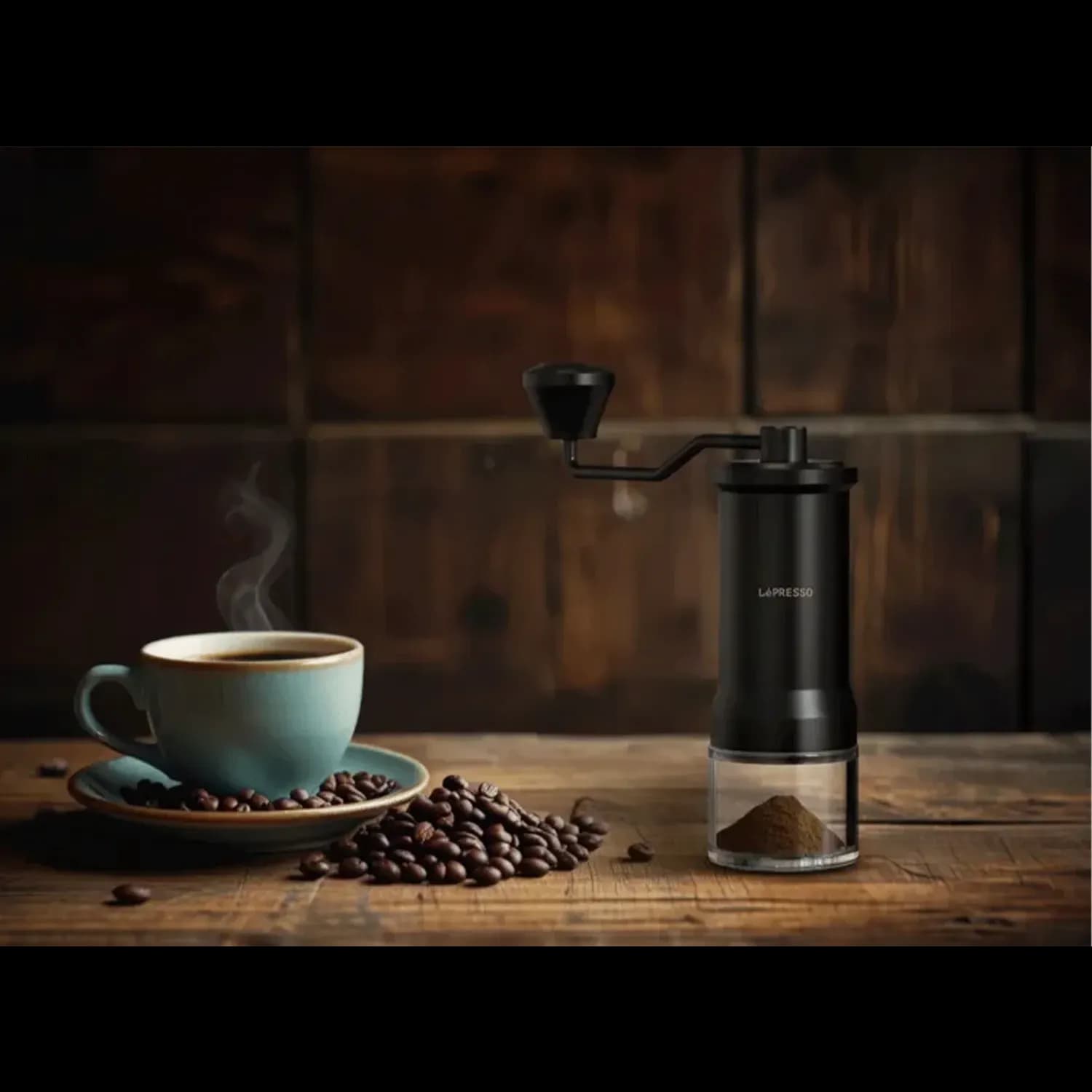 LePresso Burr Grinder - 35g Glass Container, Black 4