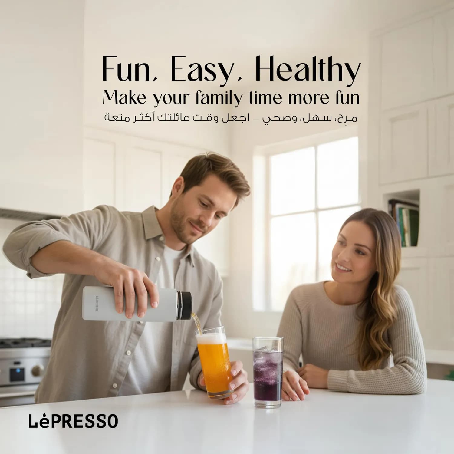 LePresso Sparkling Water Maker - Double Wall Vacuum, 750mL, White — White 3
