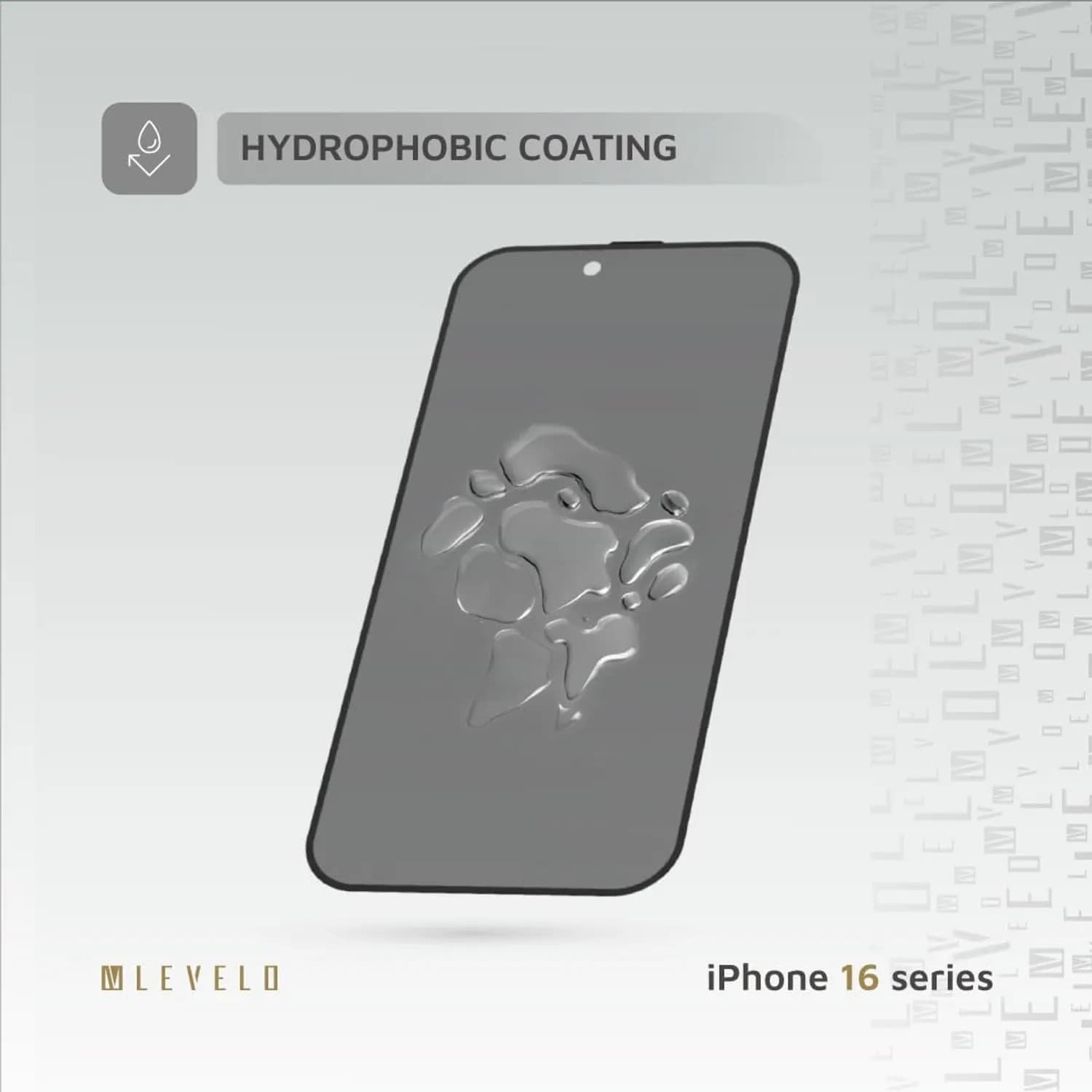 Levelo Screen Protector iPhone 16 Pro Max - 3H Scratch Resistant, Black — Black 5