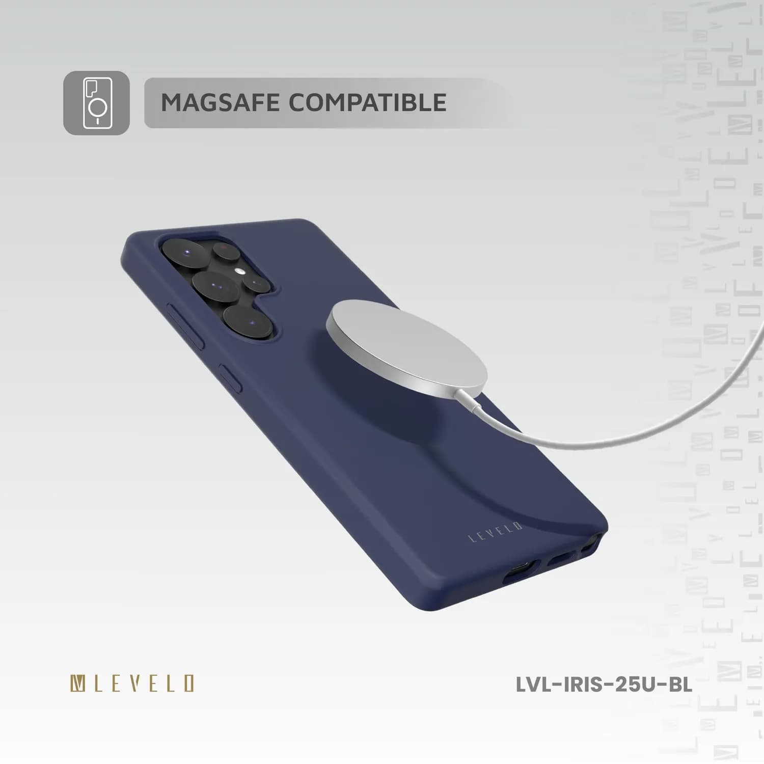 Levelo Iris Liquid Silicone Case — Blue 3