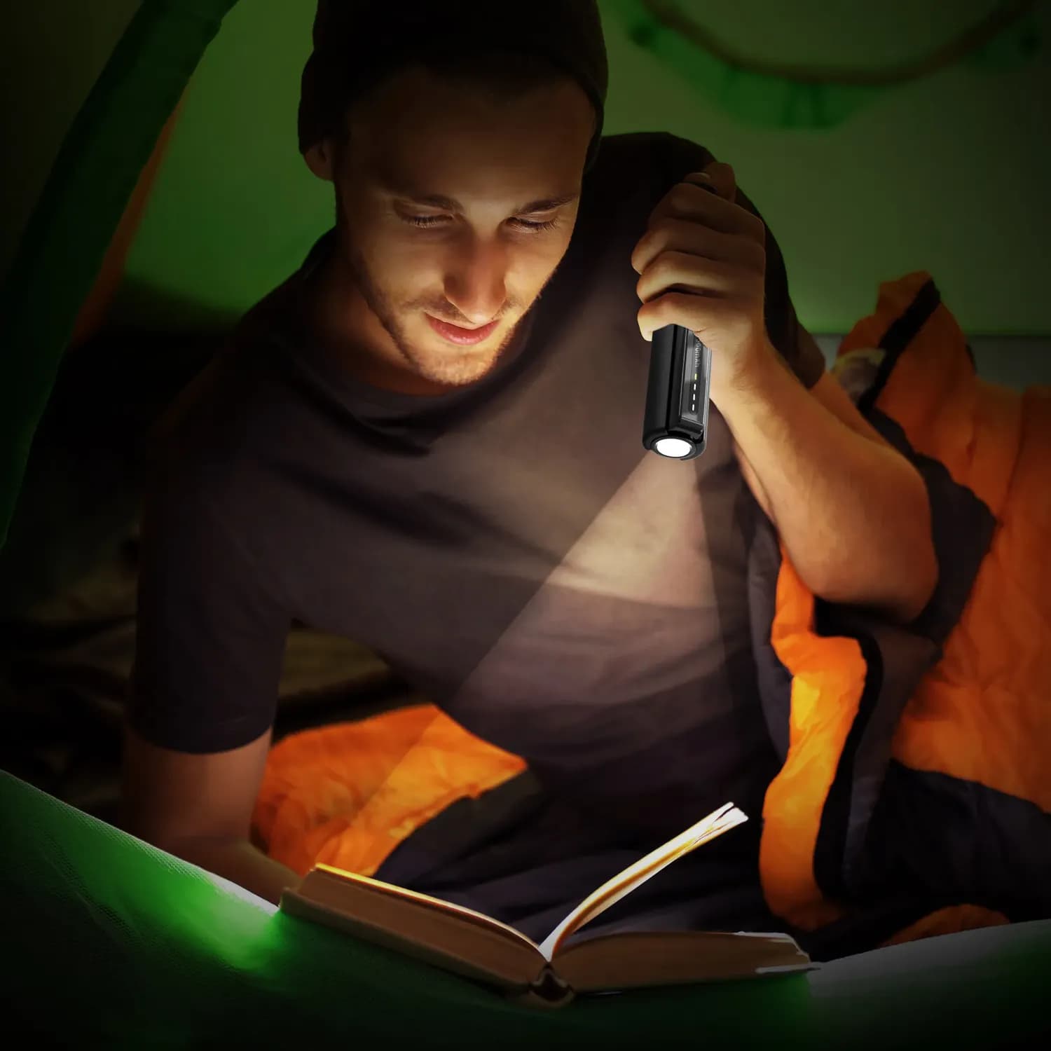 LEVELO Power Bank Nova Pro 5000mAh - Flashlight, Black 3