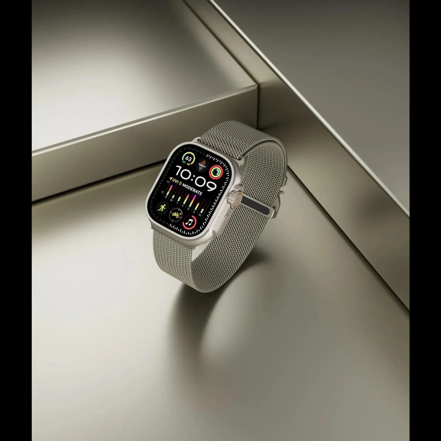 LEVELO Watch Strap SkyWeave - Titanium, Silicone 2