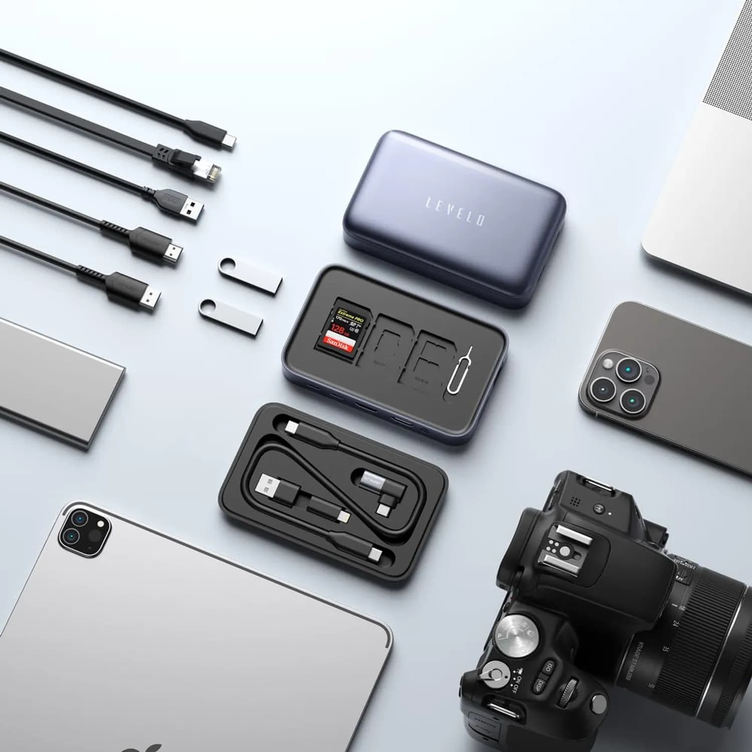 LEVELO Versaport Dock - 10-in-1 USB-C Hub, Gray 4