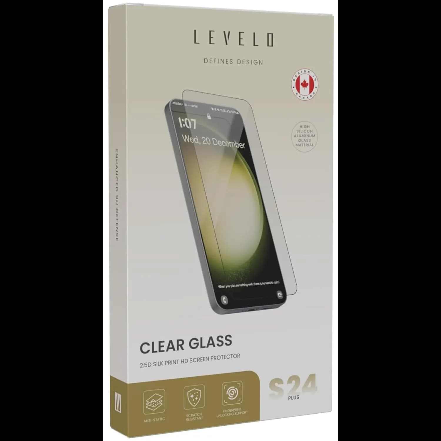 Levelo Clear Glass 2.5D Silk Print HD Screen Protector 4
