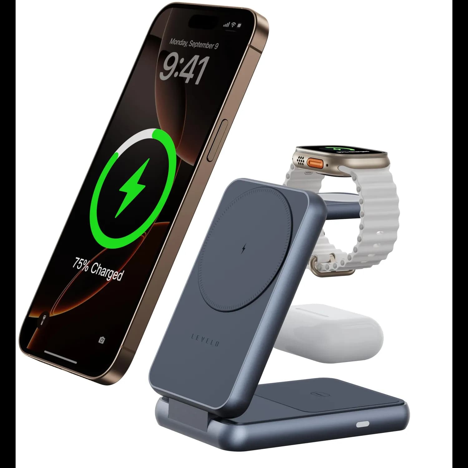 Levelo 3 in 1 Foldable Wireless Charger 1