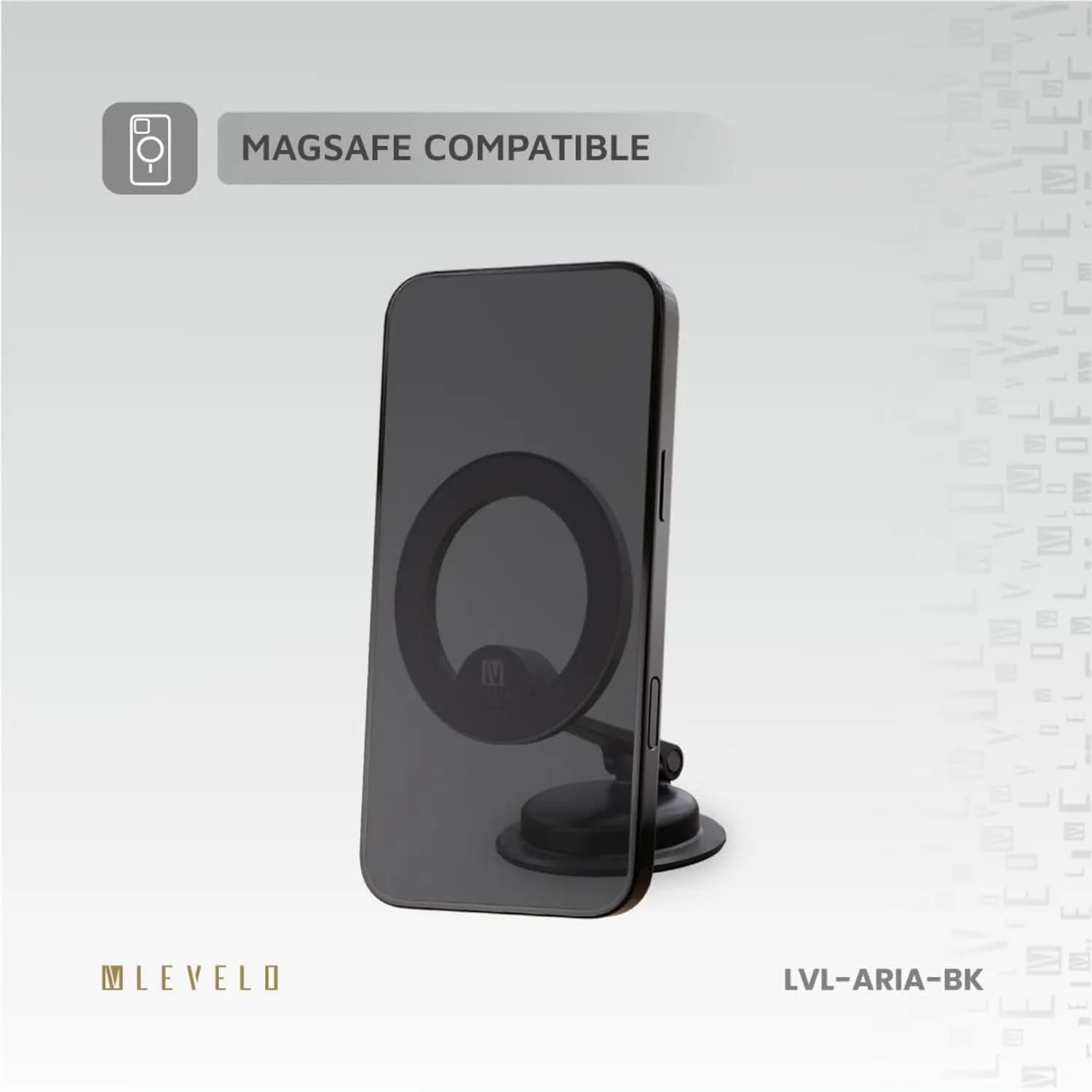 Levelo Aria MagSafe Car Phone Holder With Rotatable Base 4
