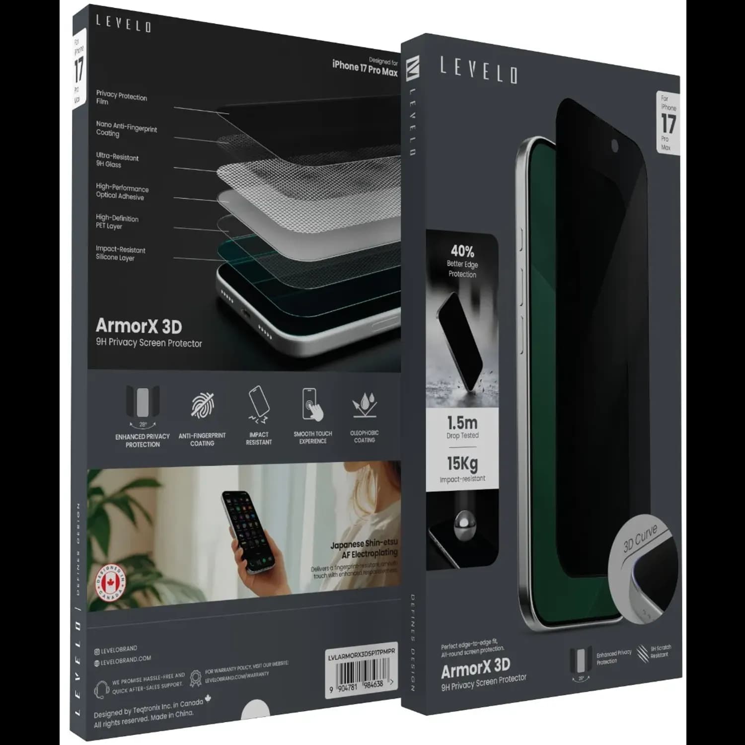 Levelo ArmorX 3D 9H Screen Protector 5