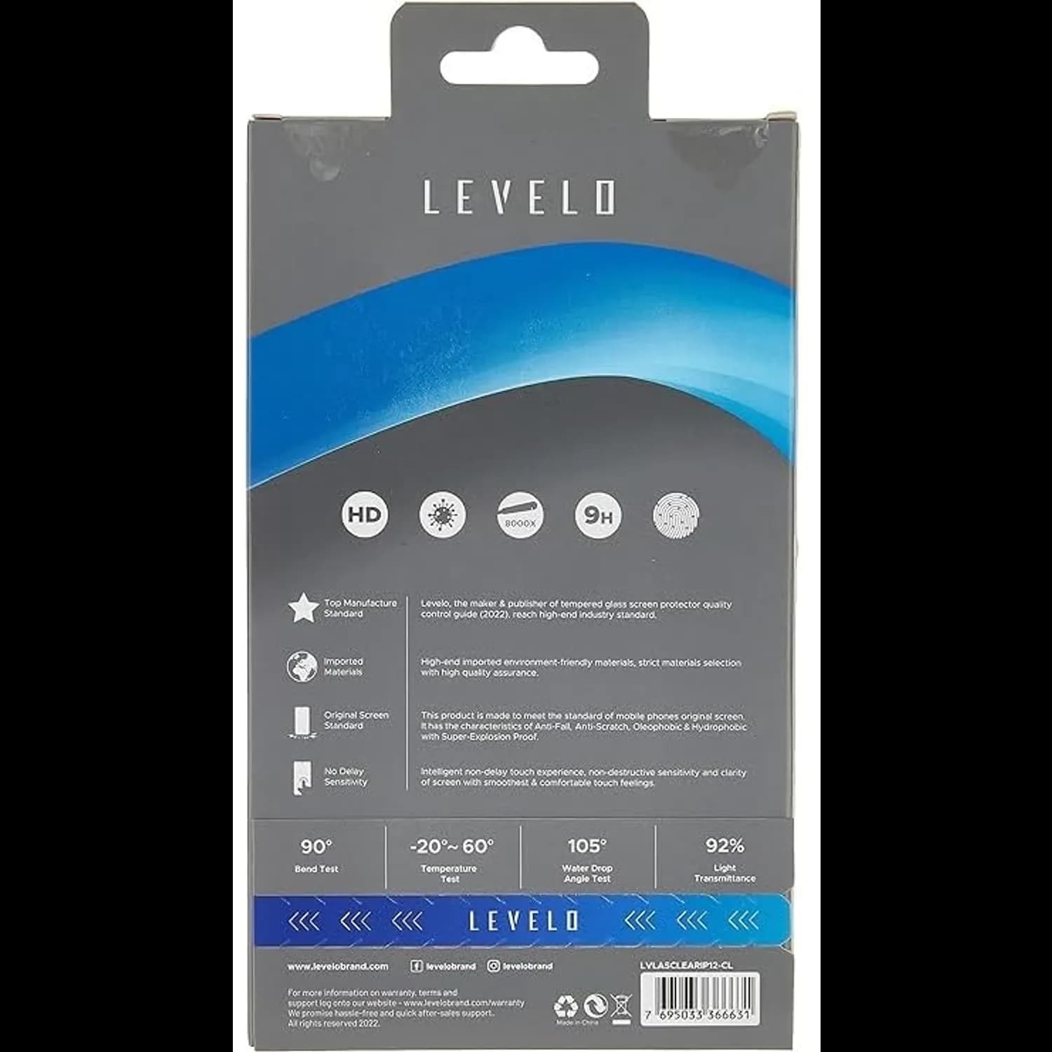 Levelo Anti-Static Clear Twice Tempered Screen Protector 3