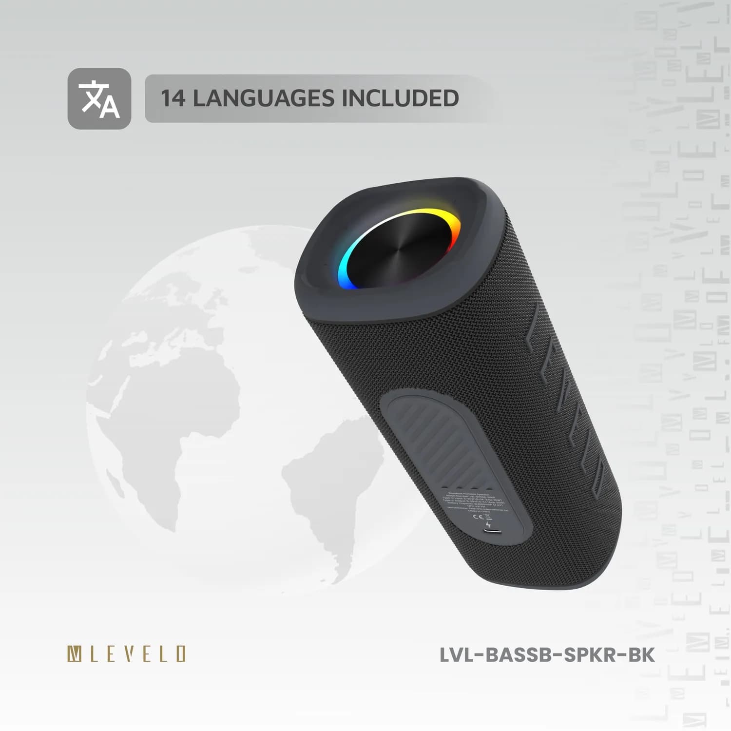Levelo Bassbeat Portable Speaker With LED Display 4