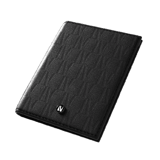 Levelo Bifold Genuine Leather With Debossed Logo Pocket Oraganizer