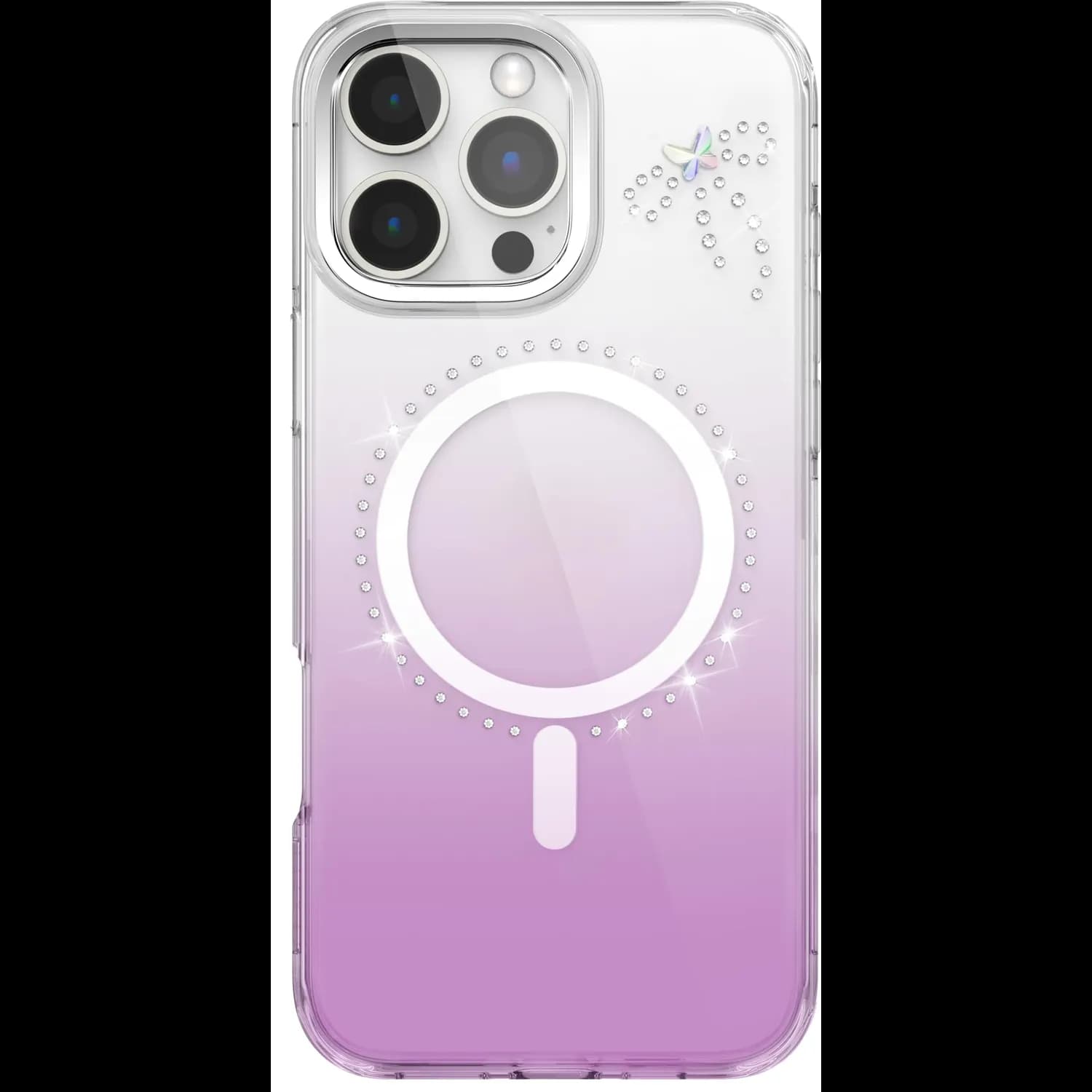 Levelo MagSafe Case iPhone 16 Pro - Transparent/Purple 1 Levelo MagSafe Case iPhone 16 Pro - Transparent/Purple 1